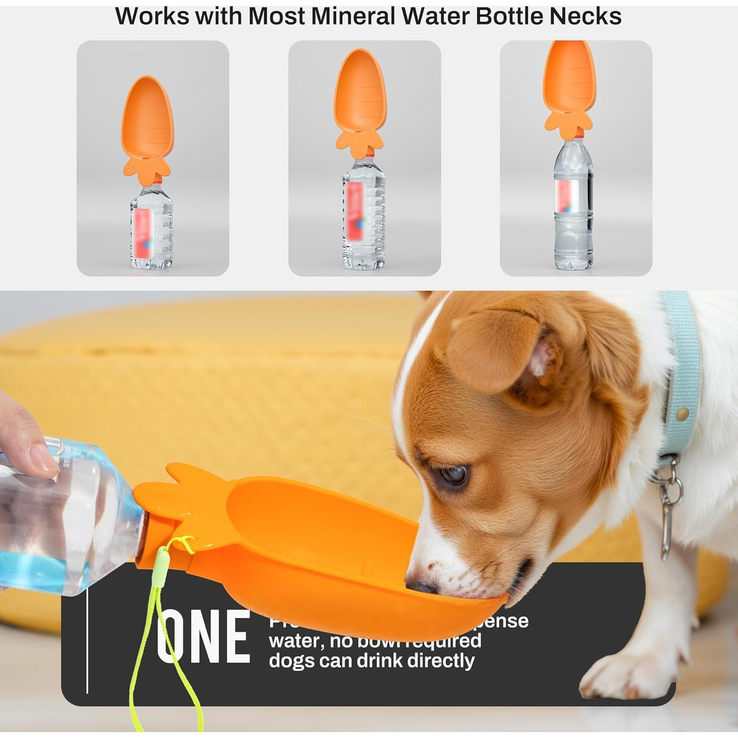 Dispensador de Agua Portátil para Perros Li & Zhao - Silicona Plegable