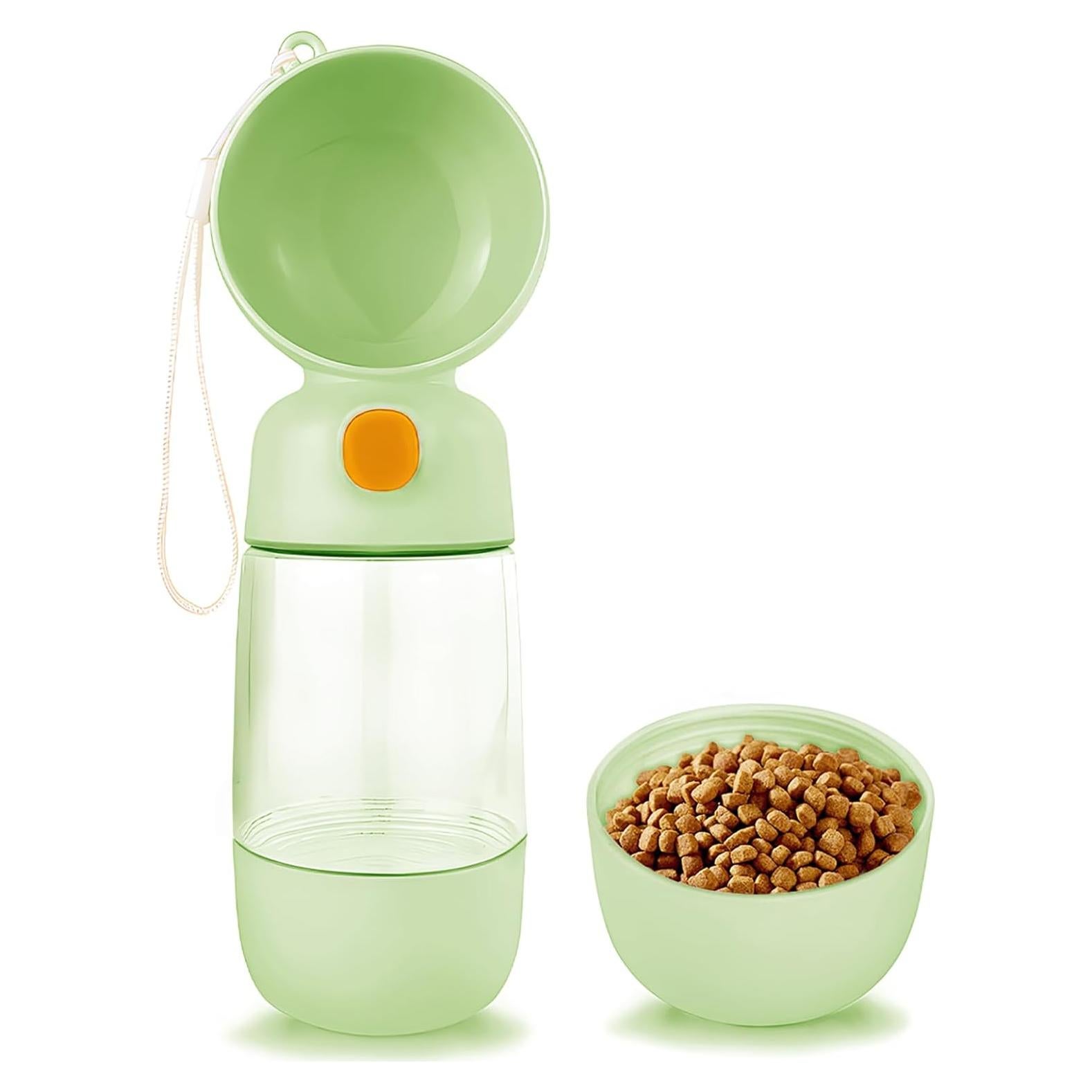 Botella de Agua Portátil para Perros BRIMFULITE 400ml Verde