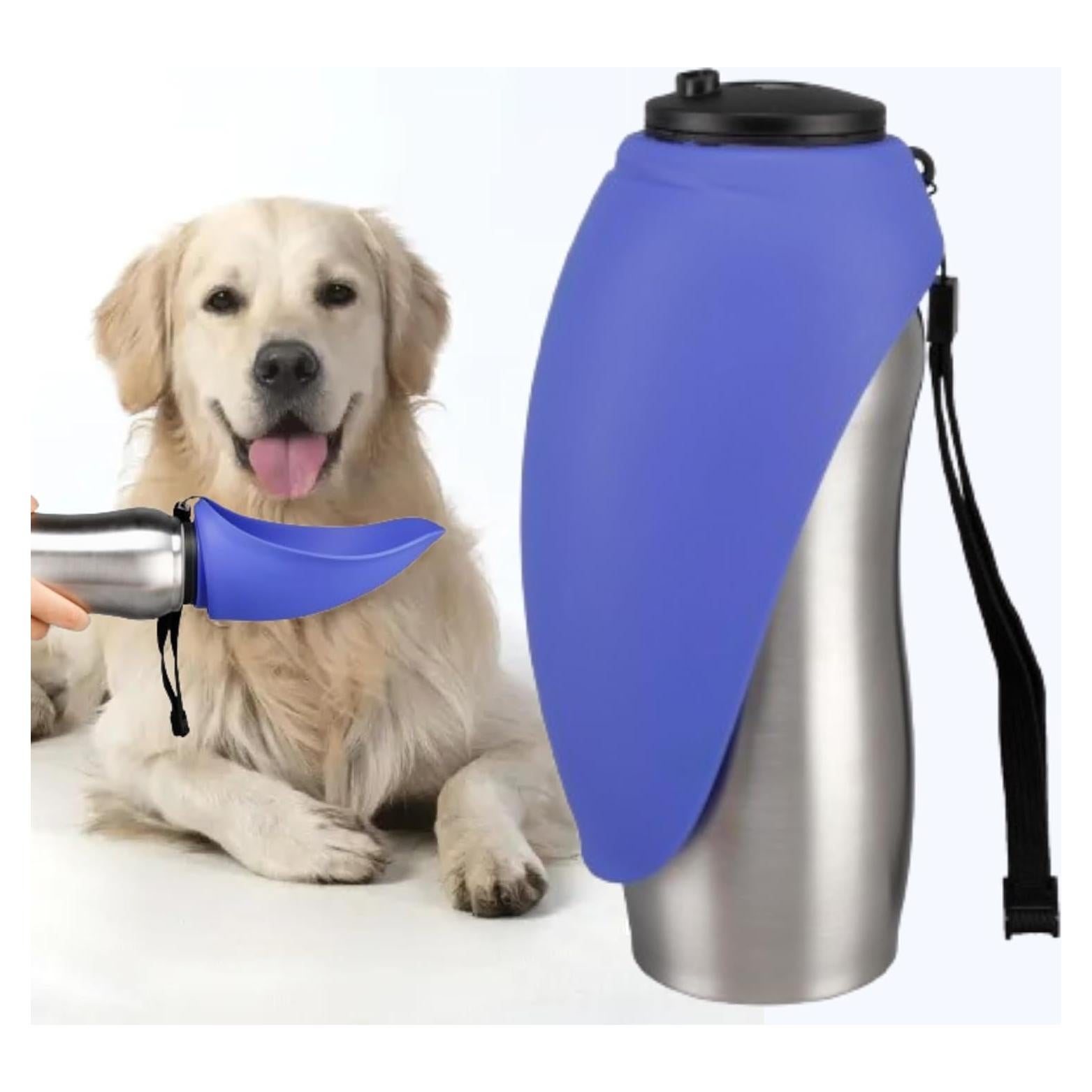 Botella de Agua Portátil Hound2Go 710 ml Acero Inoxidable Azul