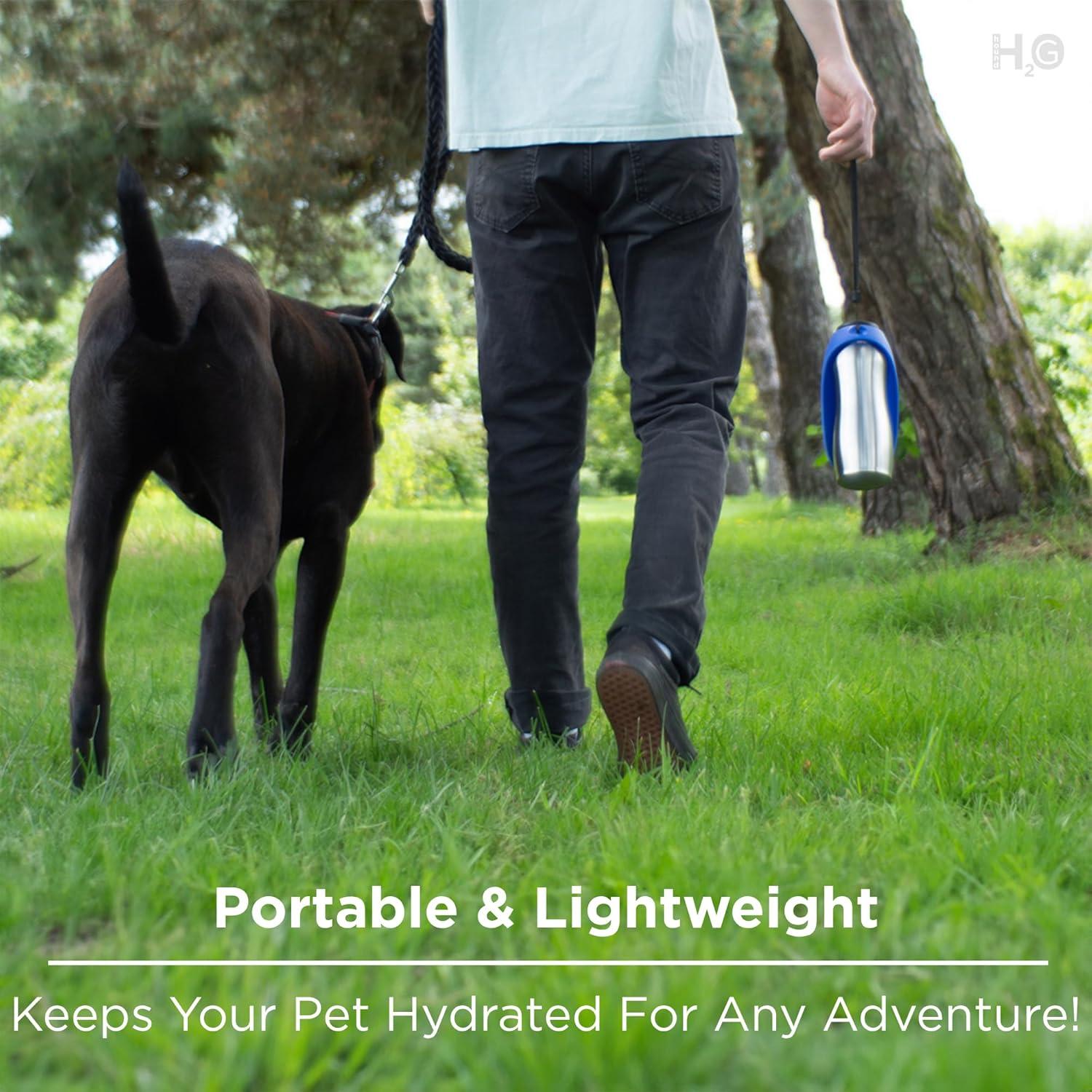 Botella de Agua Portátil Hound2Go 710 ml Acero Inoxidable Azul