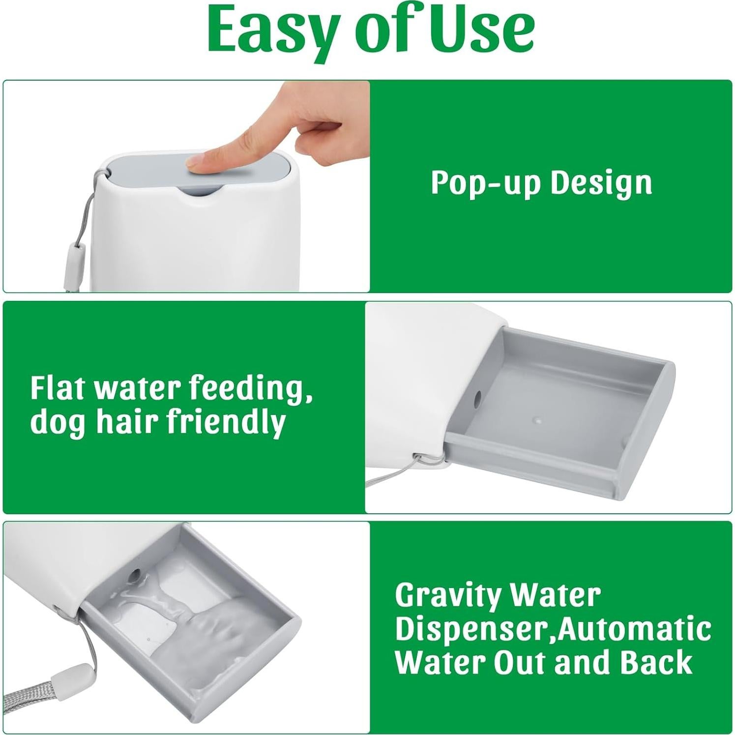 Botella de Agua y Comida para Perros Tekkperry 355ml