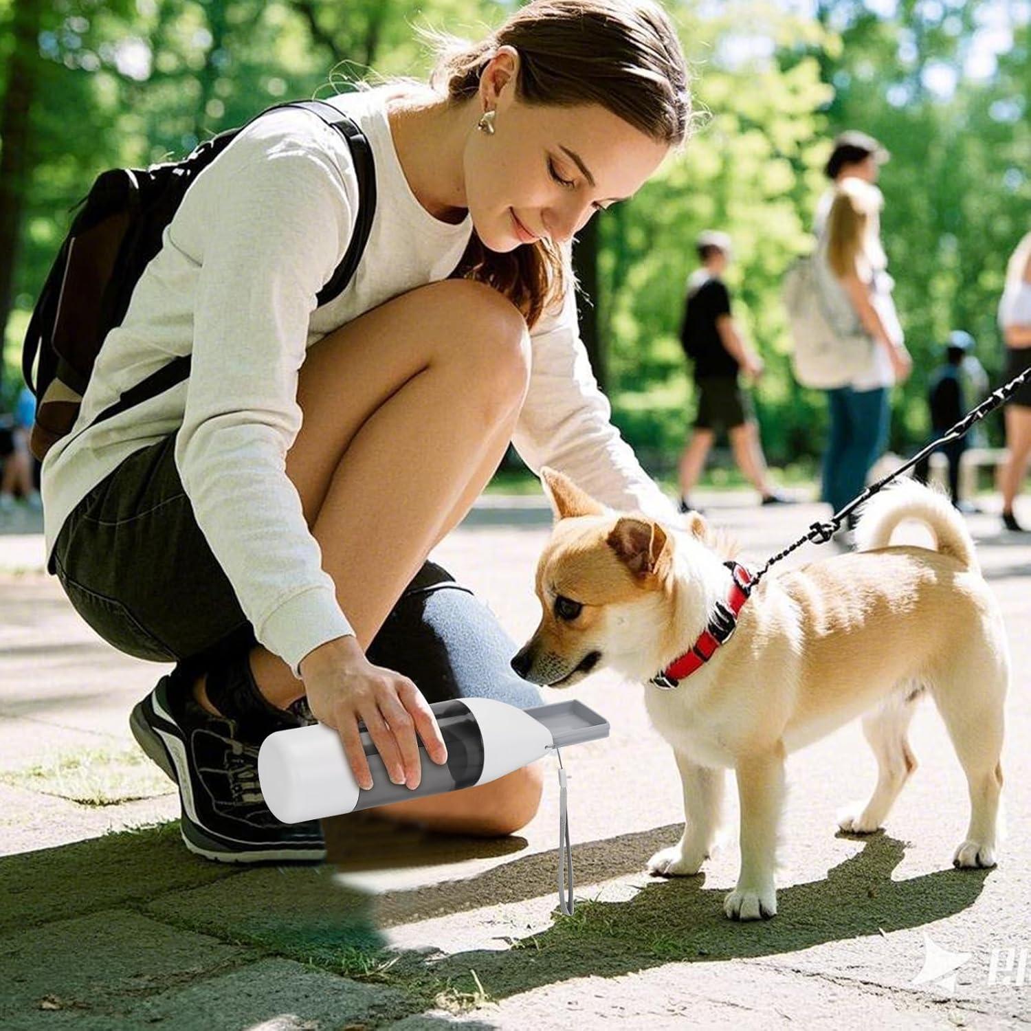 Botella de Agua y Comida para Perros Tekkperry 355ml