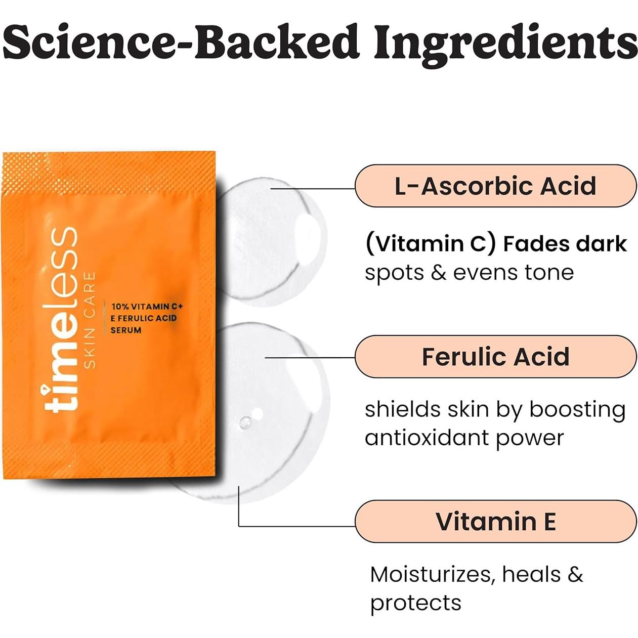 Suero de Vitamina C Timeless Skin Care 28 Paquetes 0.89 ml