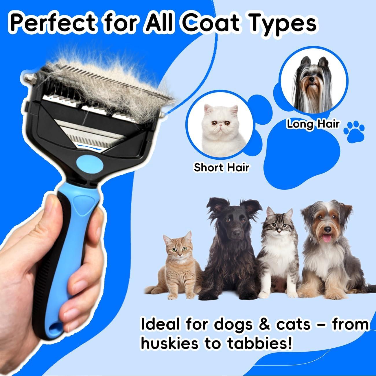 Herramienta de Aseo 3-en-1 AXEFUN para Perros y Gatos