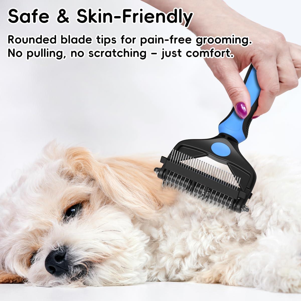 Herramienta de Aseo 3-en-1 AXEFUN para Perros y Gatos