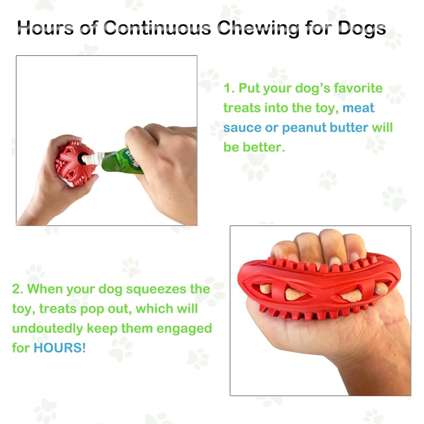 Juguetes Masticables para Perros Volacopets - Balón Rugby Rellenable