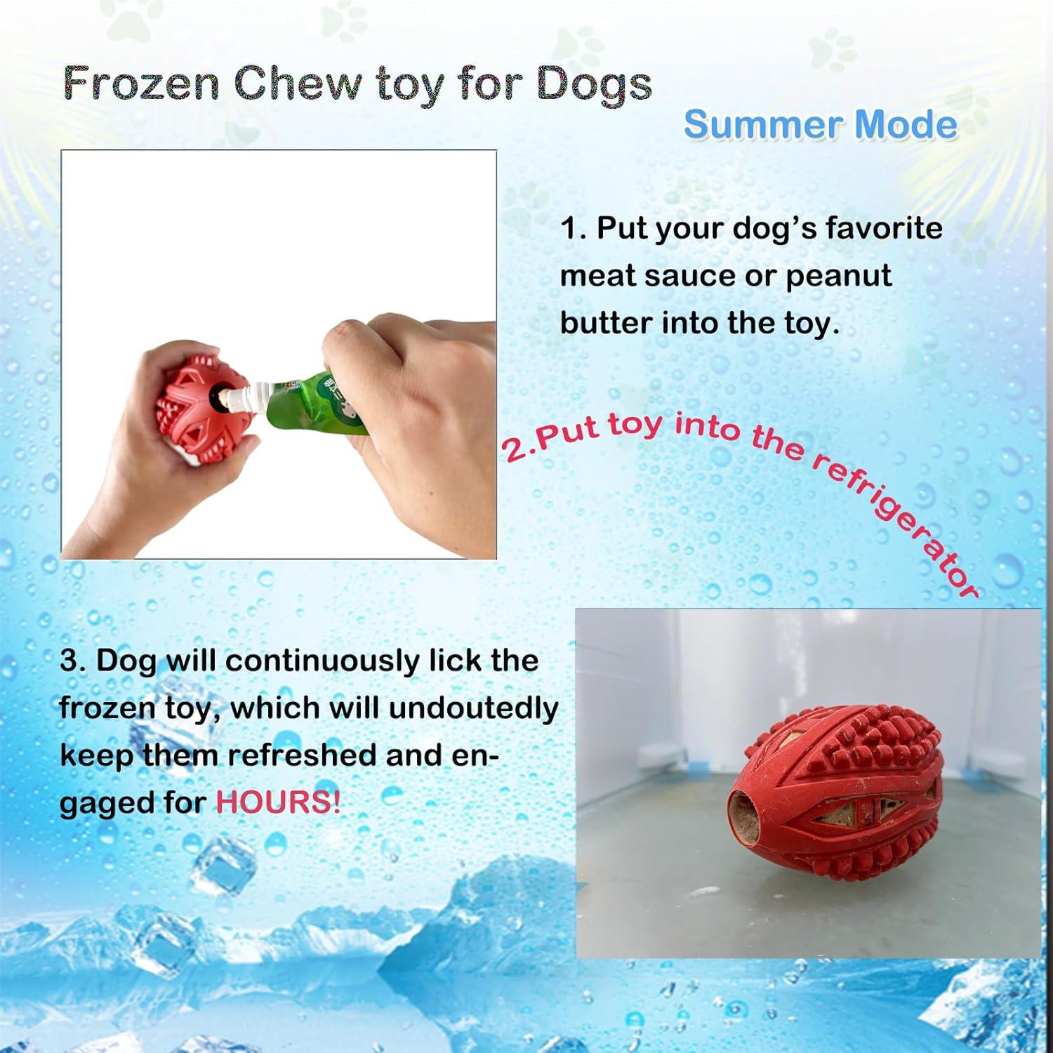 Juguetes Masticables para Perros Volacopets - Balón Rugby Rellenable