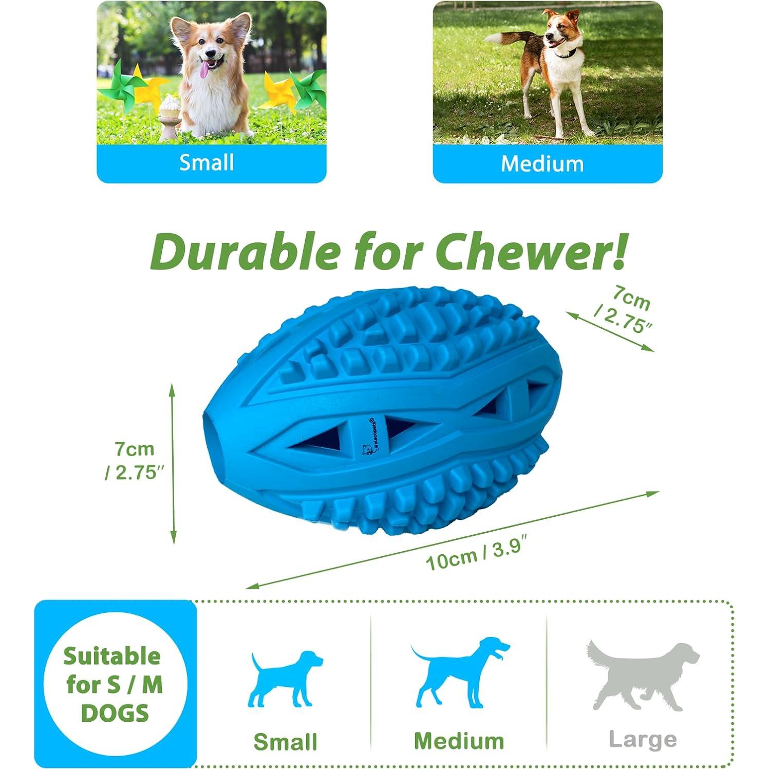 Juguetes Masticables para Perros Volacopets - Balón Rugby Rellenable