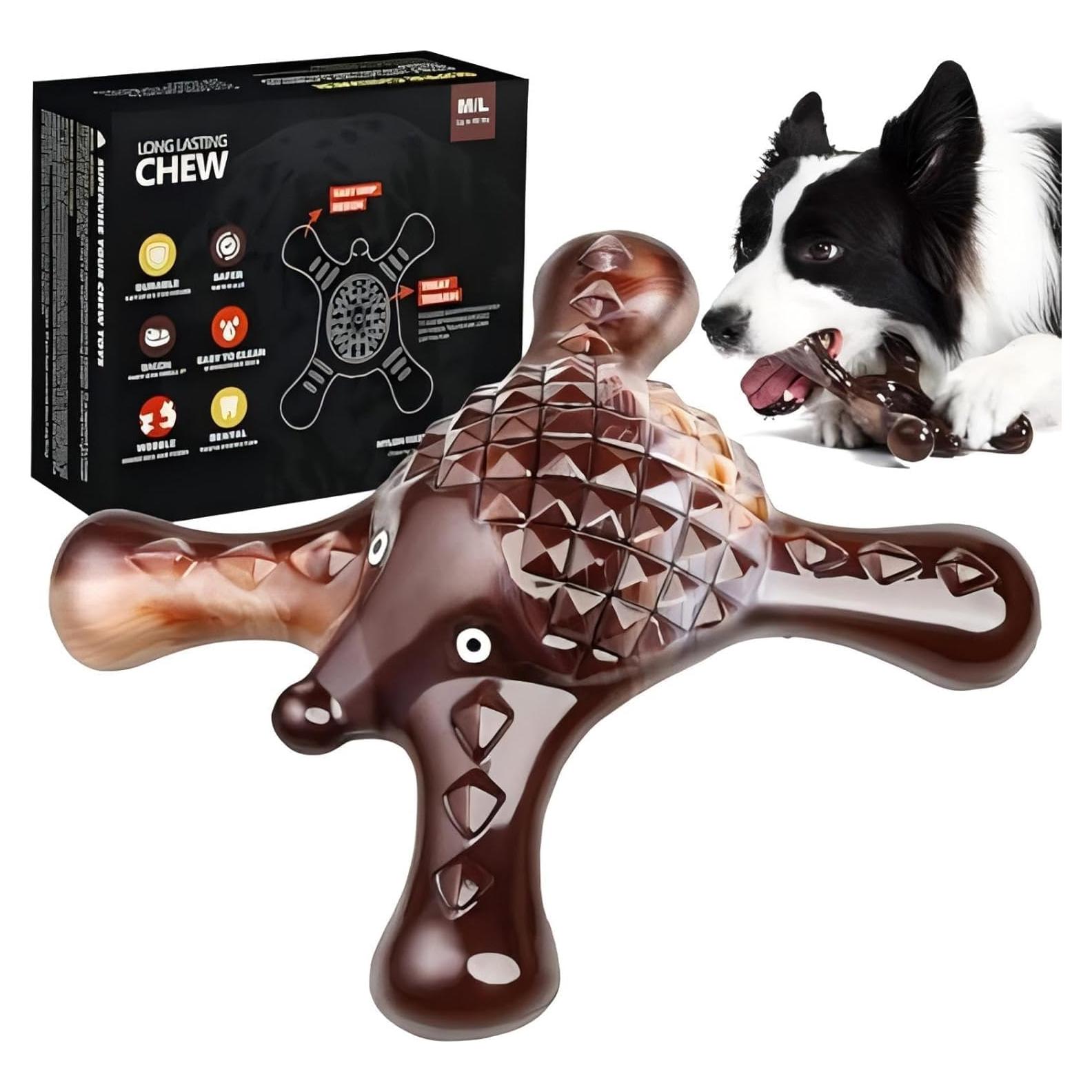 Juguete Masticable para Perros Quizvi Grande Nylon Bacon
