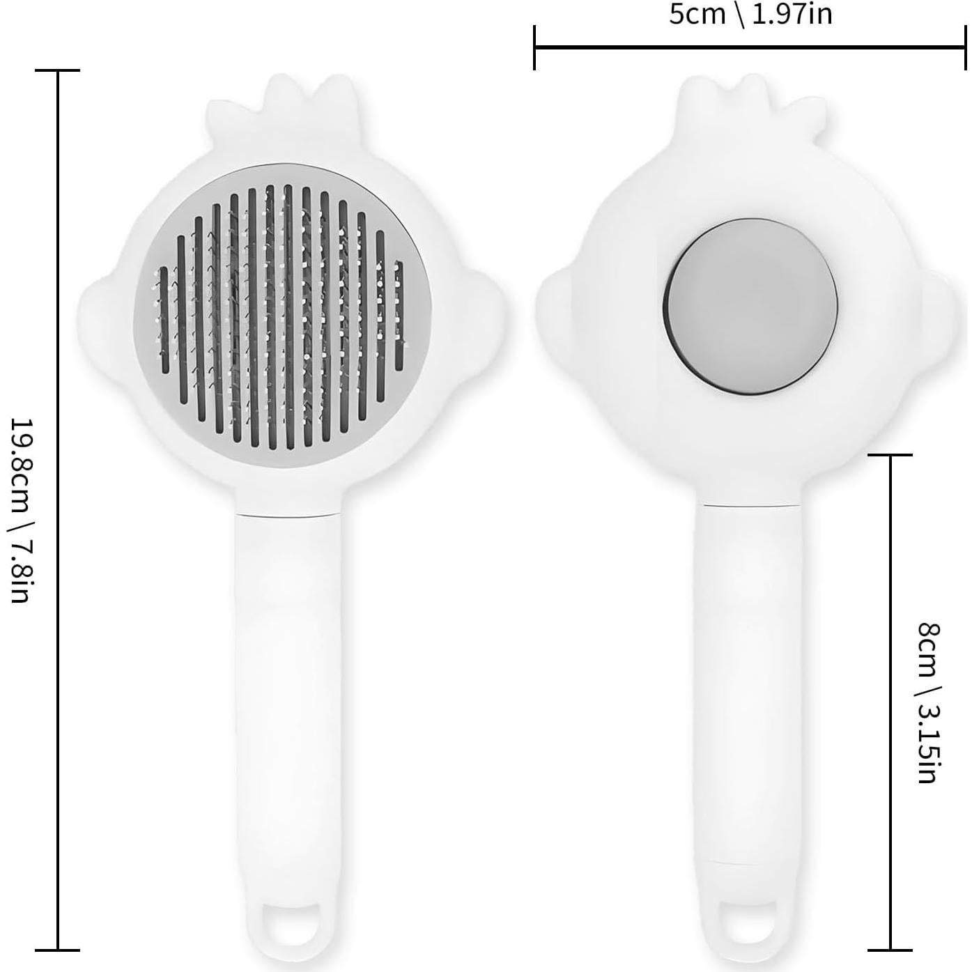 Cepillo para Gatos y Perros Zoocozy - Eliminación de Pelo, Blanco