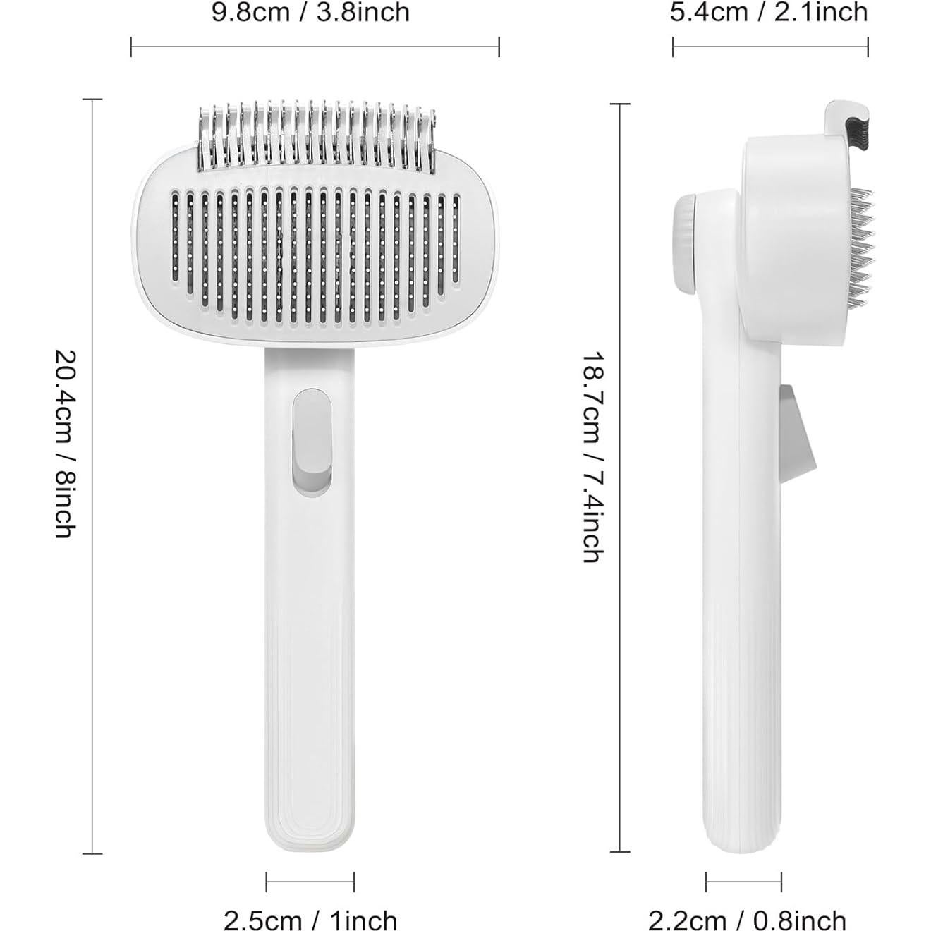 Cepillo Deshedding 2-en-1 MoeSoce para Gatos de Pelo Largo