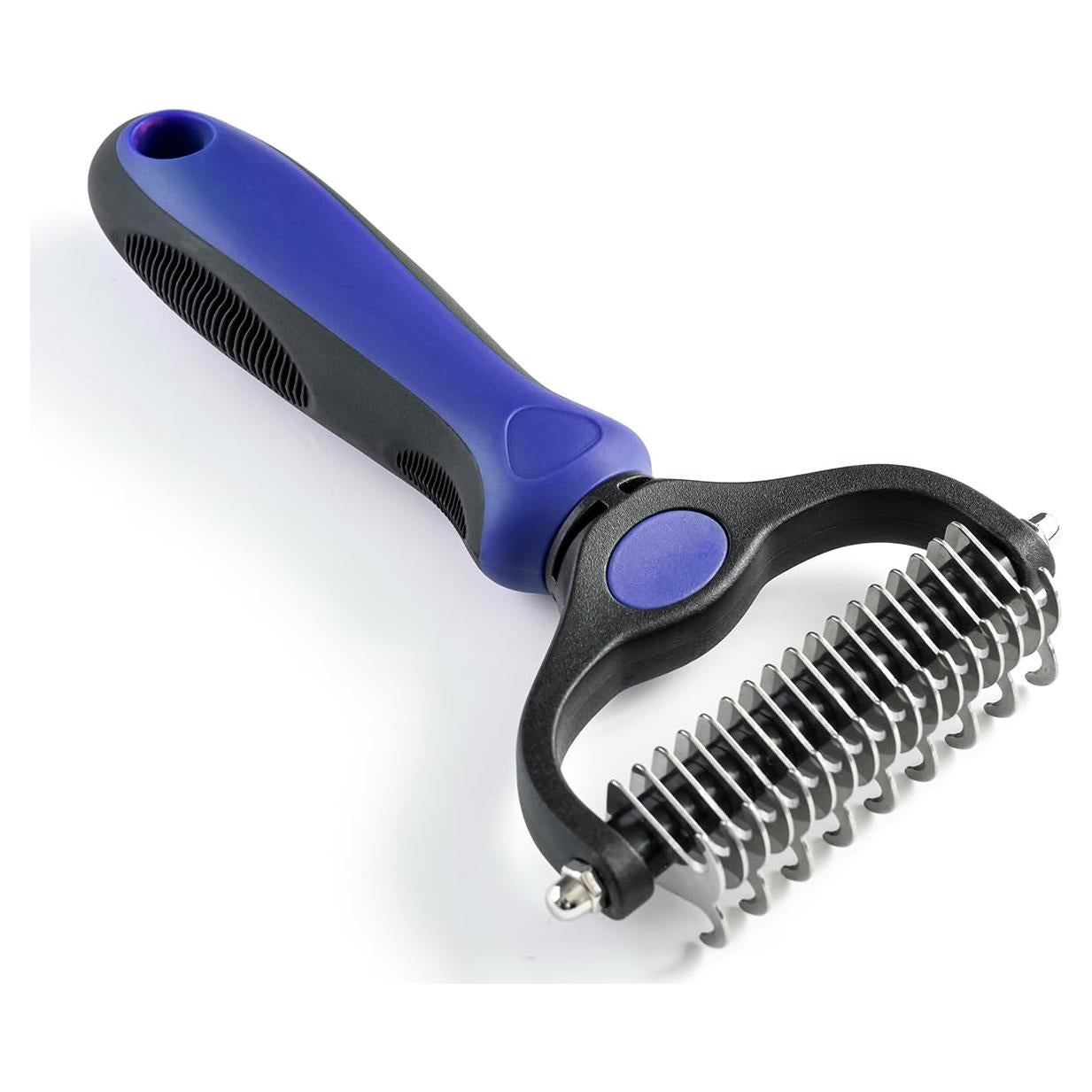 Rastrillo de Aseo WePet para Perros y Gatos Grande Azul