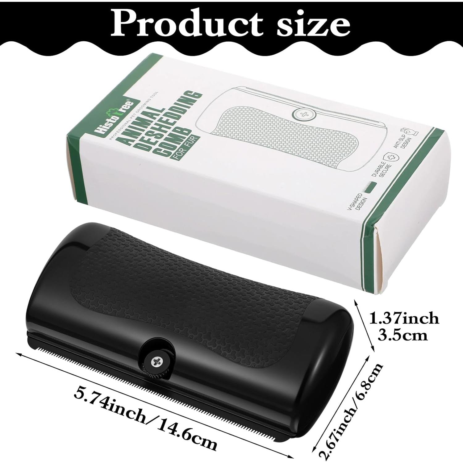 Cepillo Deshedding Wanmu para Perros y Gatos - Acero Inoxidable