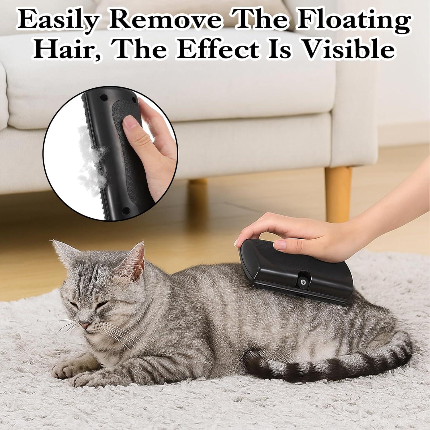 Cepillo Deshedding Wanmu para Perros y Gatos - Acero Inoxidable