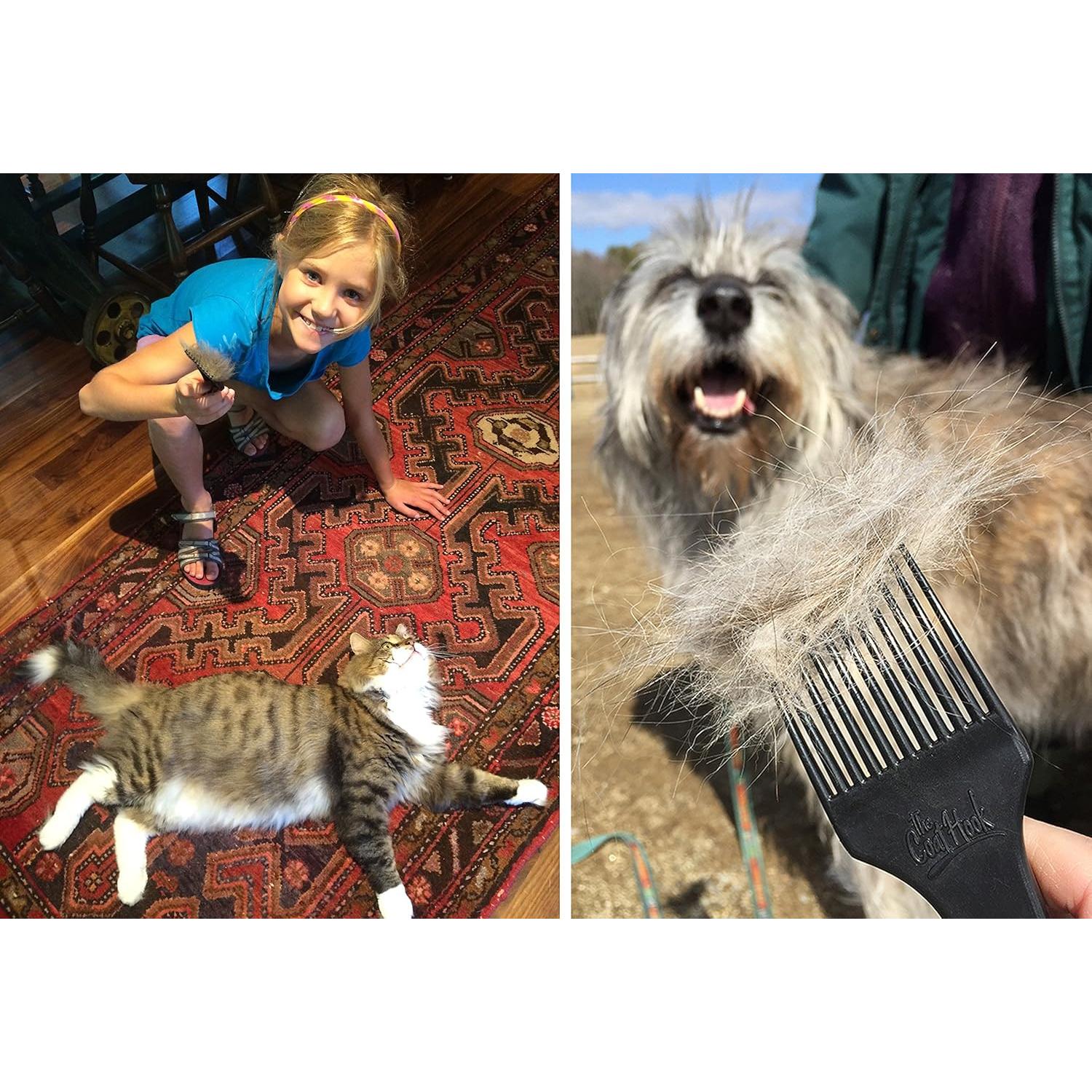 Cepillo Deshedding The CoatHook para Gatos y Perros - Suave y Efectivo