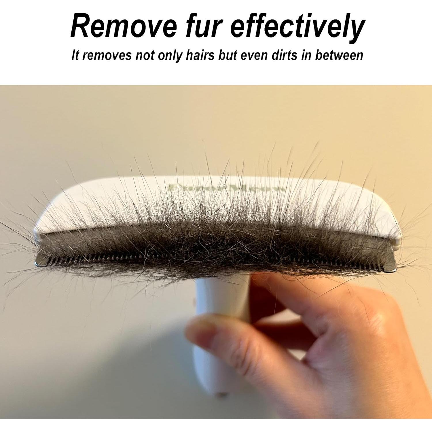 Cepillo deshedding para mascotas Haigele Grande Blanco