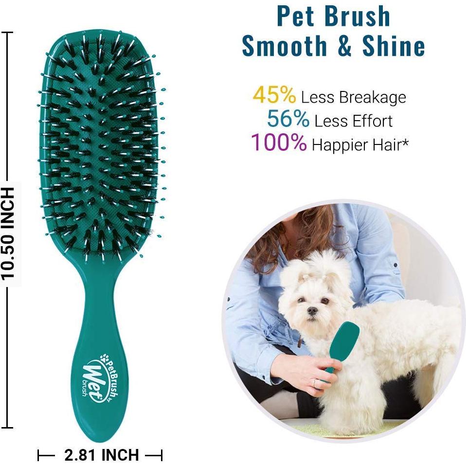 Cepillo Desenredador Wet Brush para Mascotas Verde Azulado