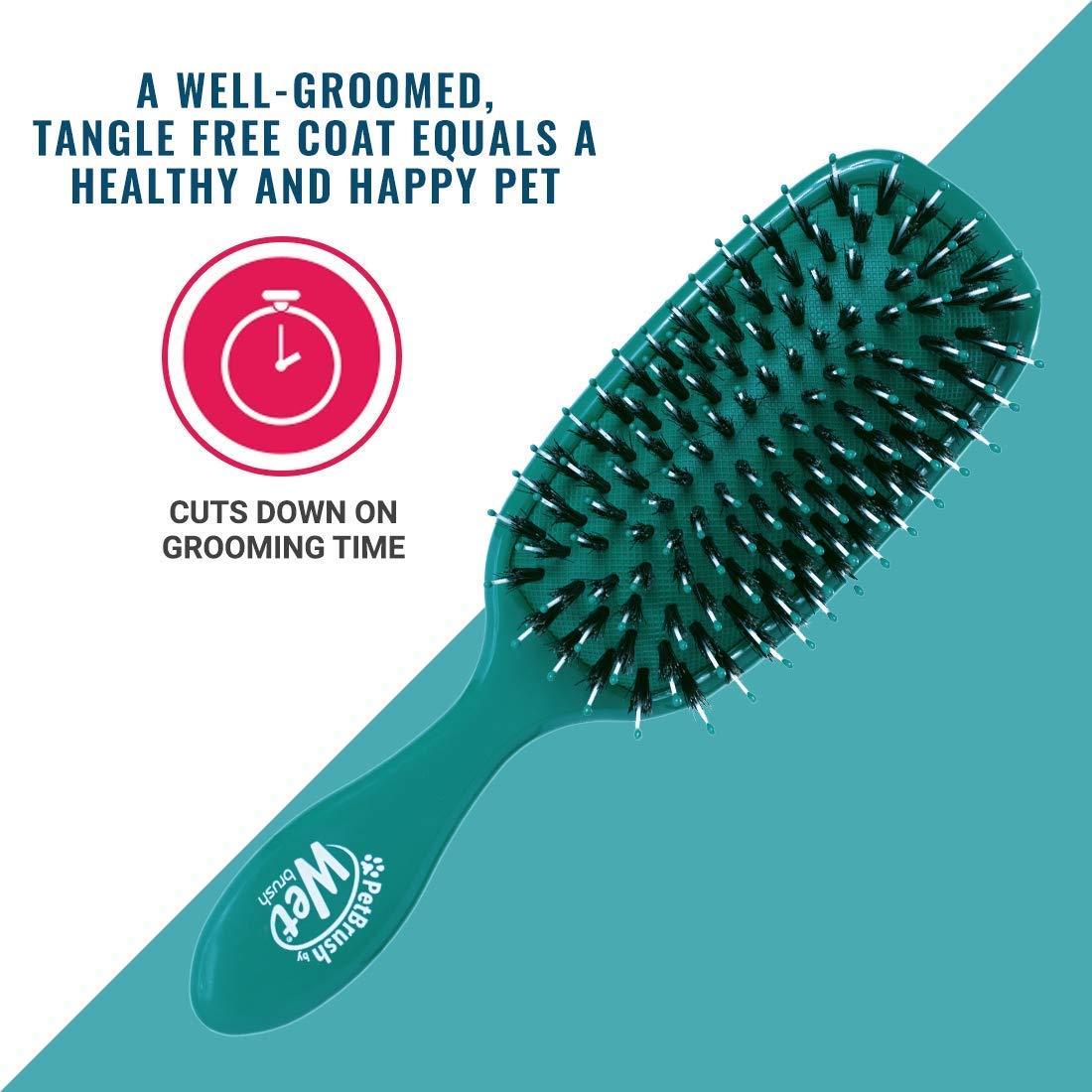 Cepillo Desenredador Wet Brush para Mascotas Verde Azulado