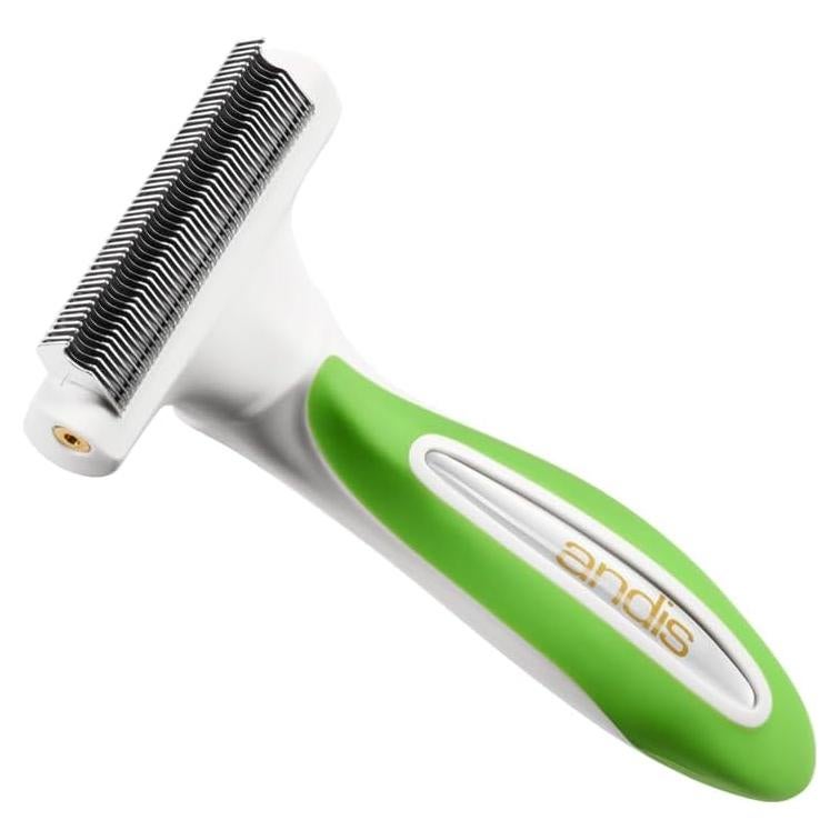 Rastrillo Deshedding Andis Premium 5.72x16.83cm Blanco-Verde