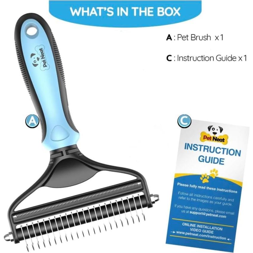 Cepillo Deshedding 2 en 1 Pet Neat para Perros y Gatos
