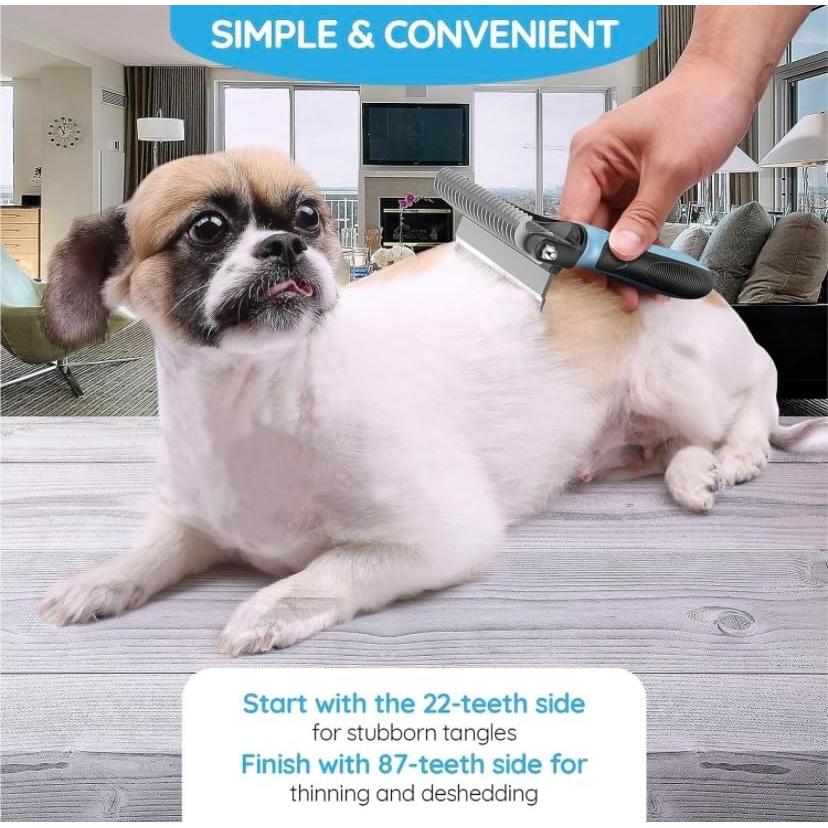 Cepillo Deshedding 2 en 1 Pet Neat para Perros y Gatos