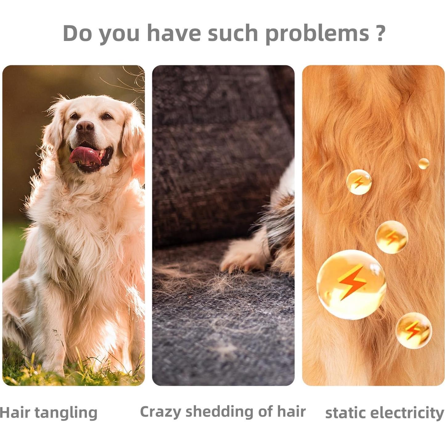 Rascador de Subpelo OYCGYLCH para Perros y Gatos - Cepillo Deshedding