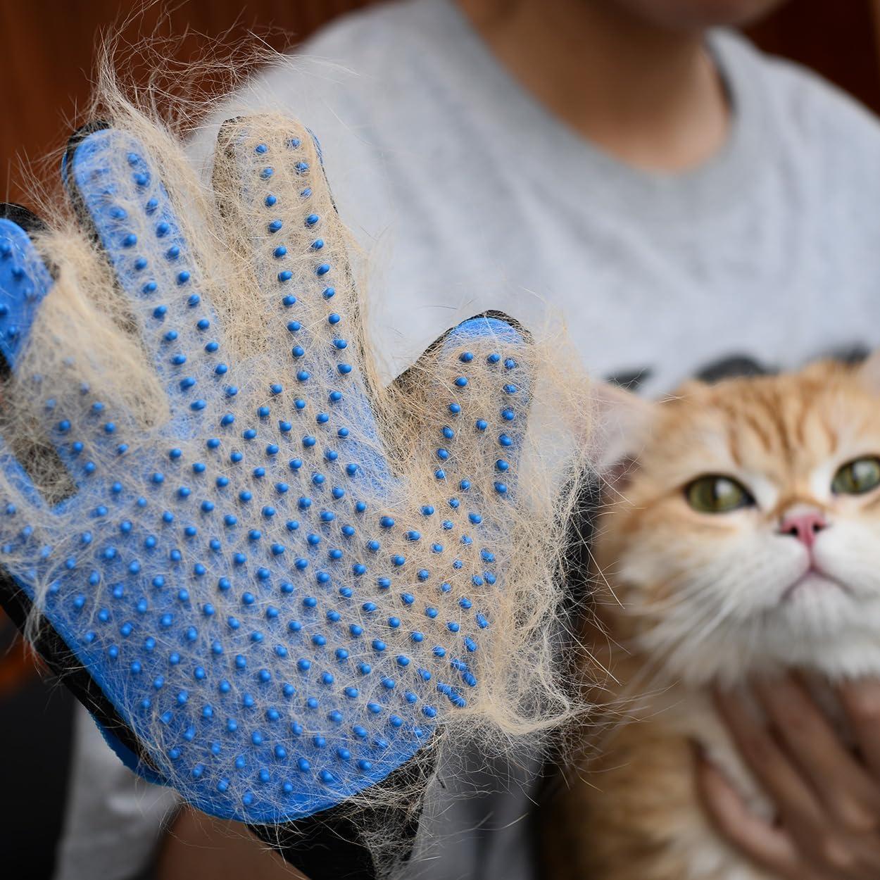 Kit de Aseo para Mascotas Huihe - Cepillo y Guante Doble Cara