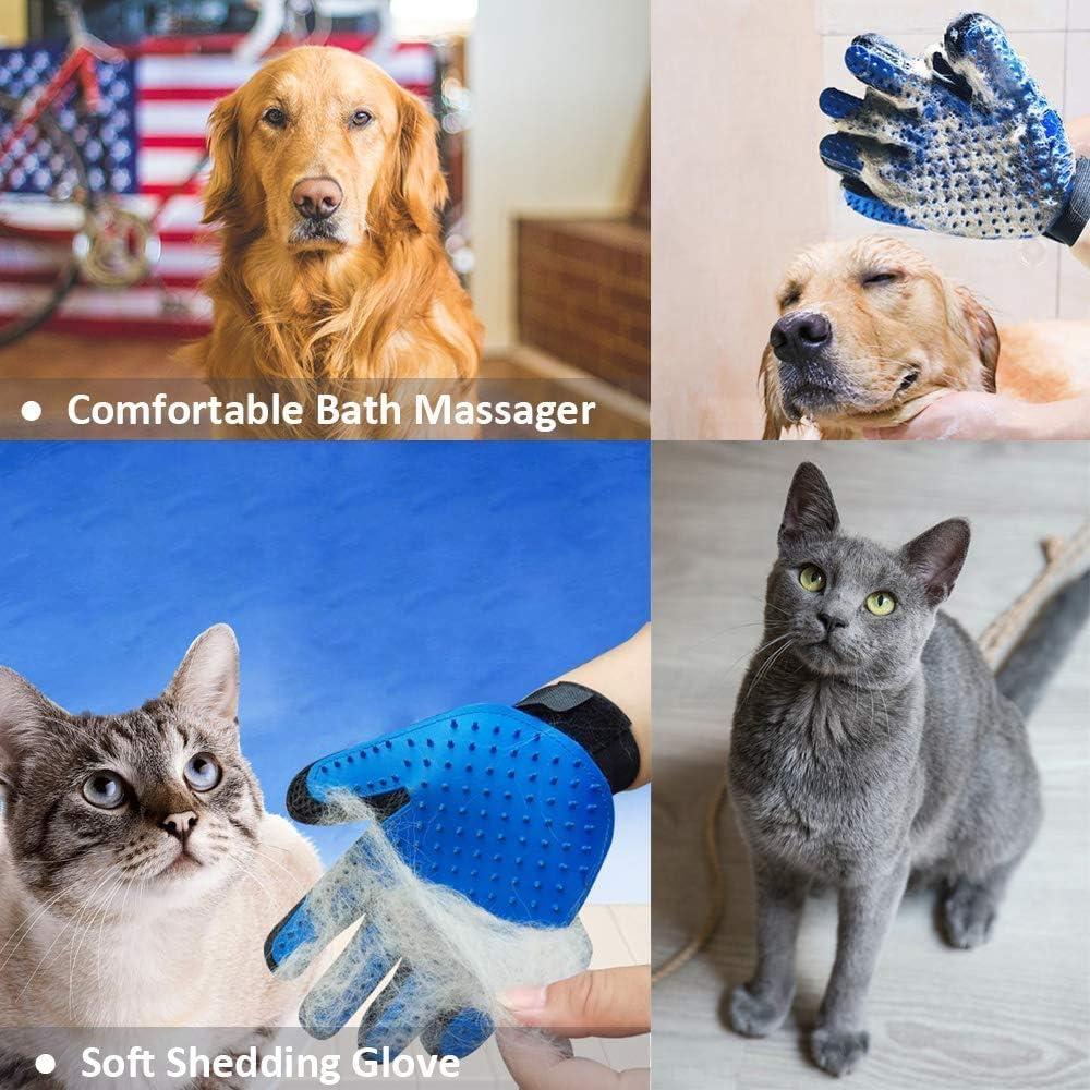 Kit de Aseo para Mascotas Huihe - Cepillo y Guante Doble Cara