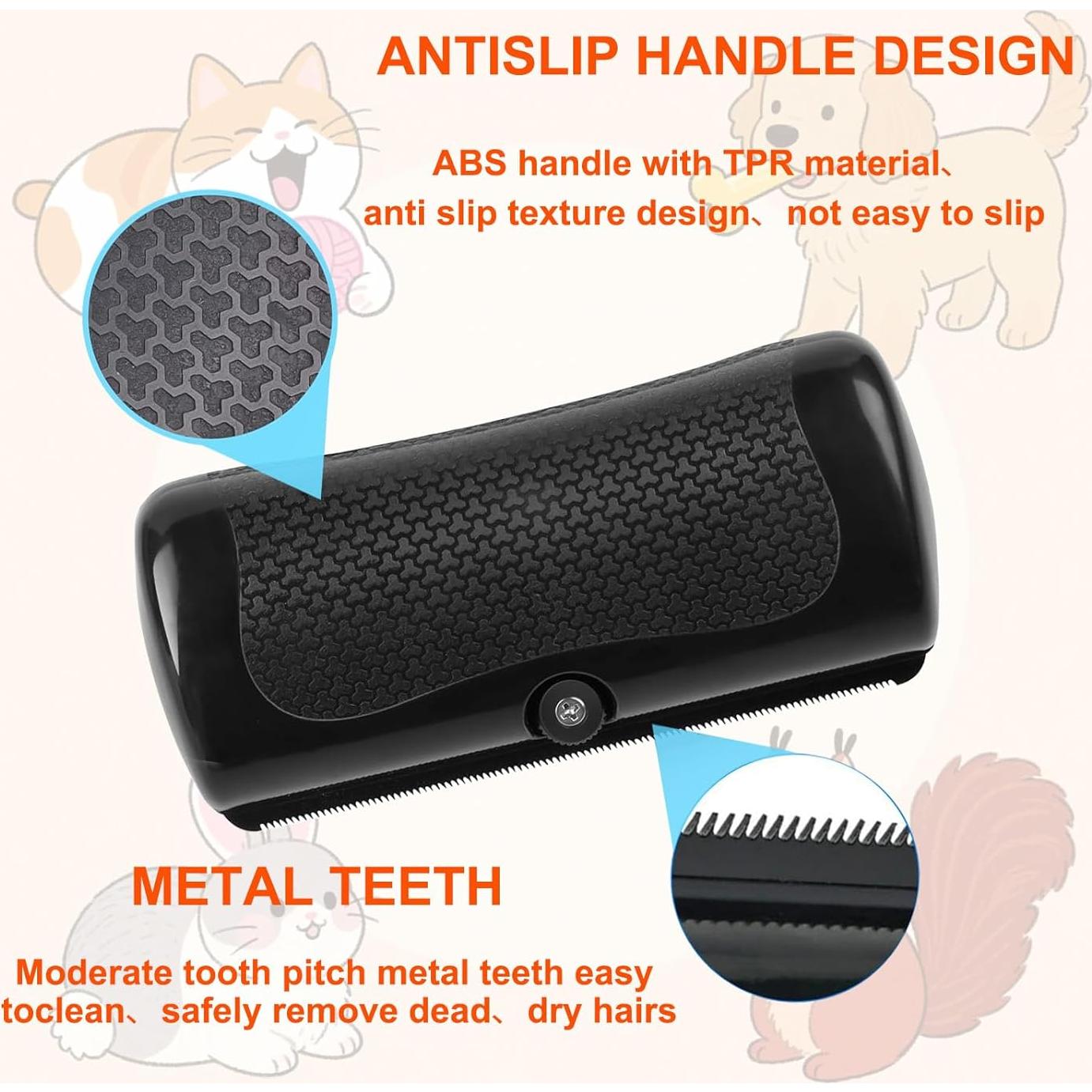 Cepillo Deshedding para Mascotas Haohandianzi - 15x3.8cm