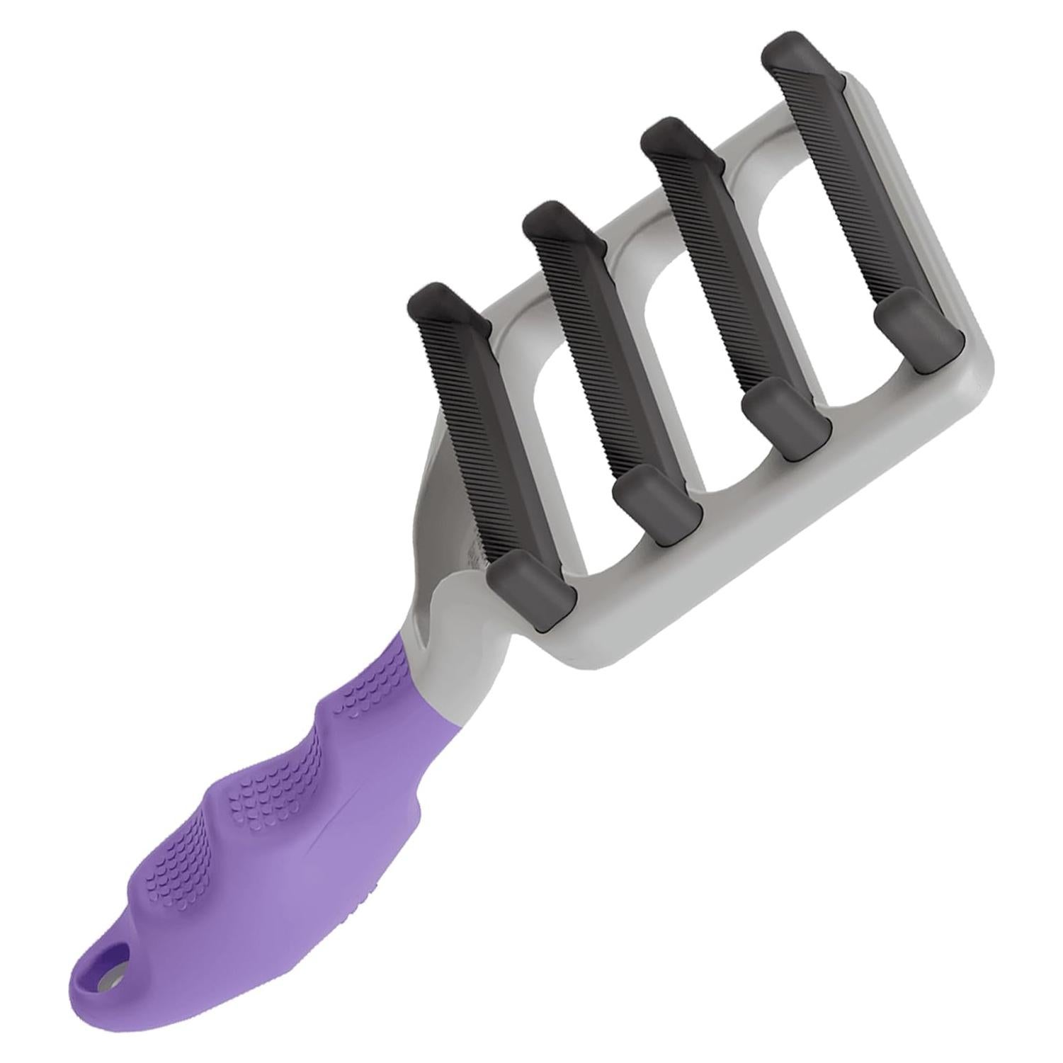 Cepillo Deshedding para Gatos FUR4 Pelo Largo - 4 Bordes de Fibra de Carbono