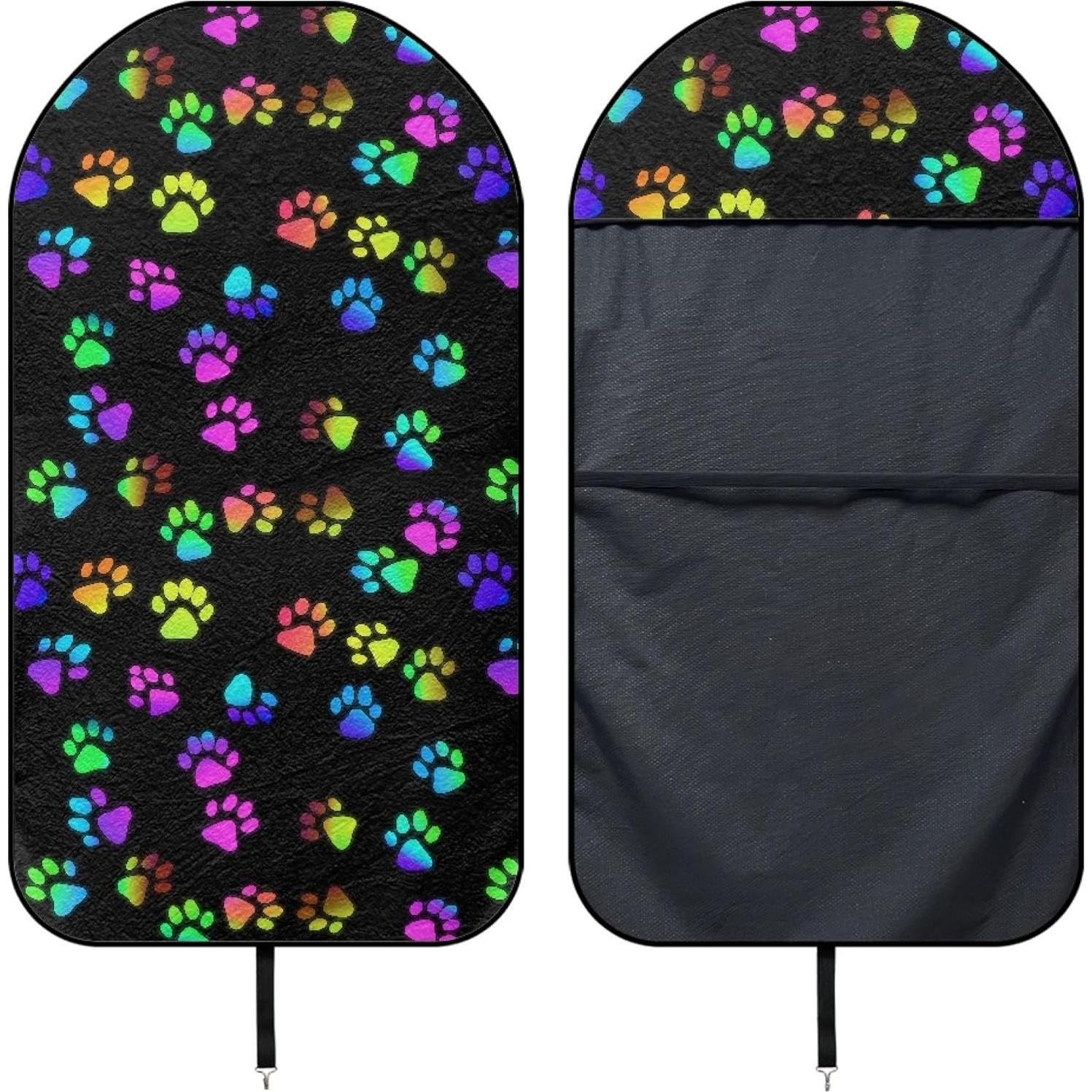 Cubierta de Asiento de Coche Gearider Huella de Perro Impermeable