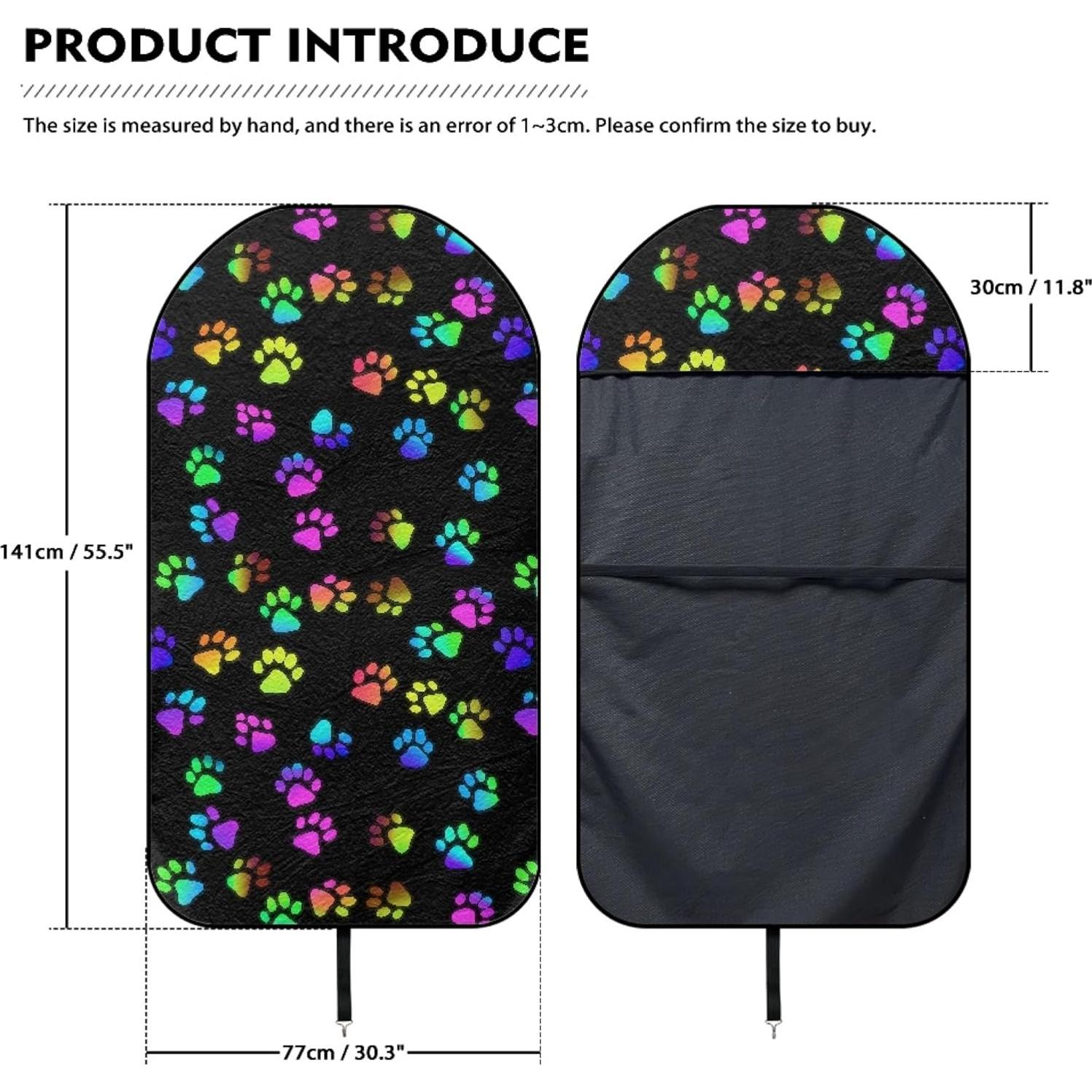 Cubierta de Asiento de Coche Gearider Huella de Perro Impermeable