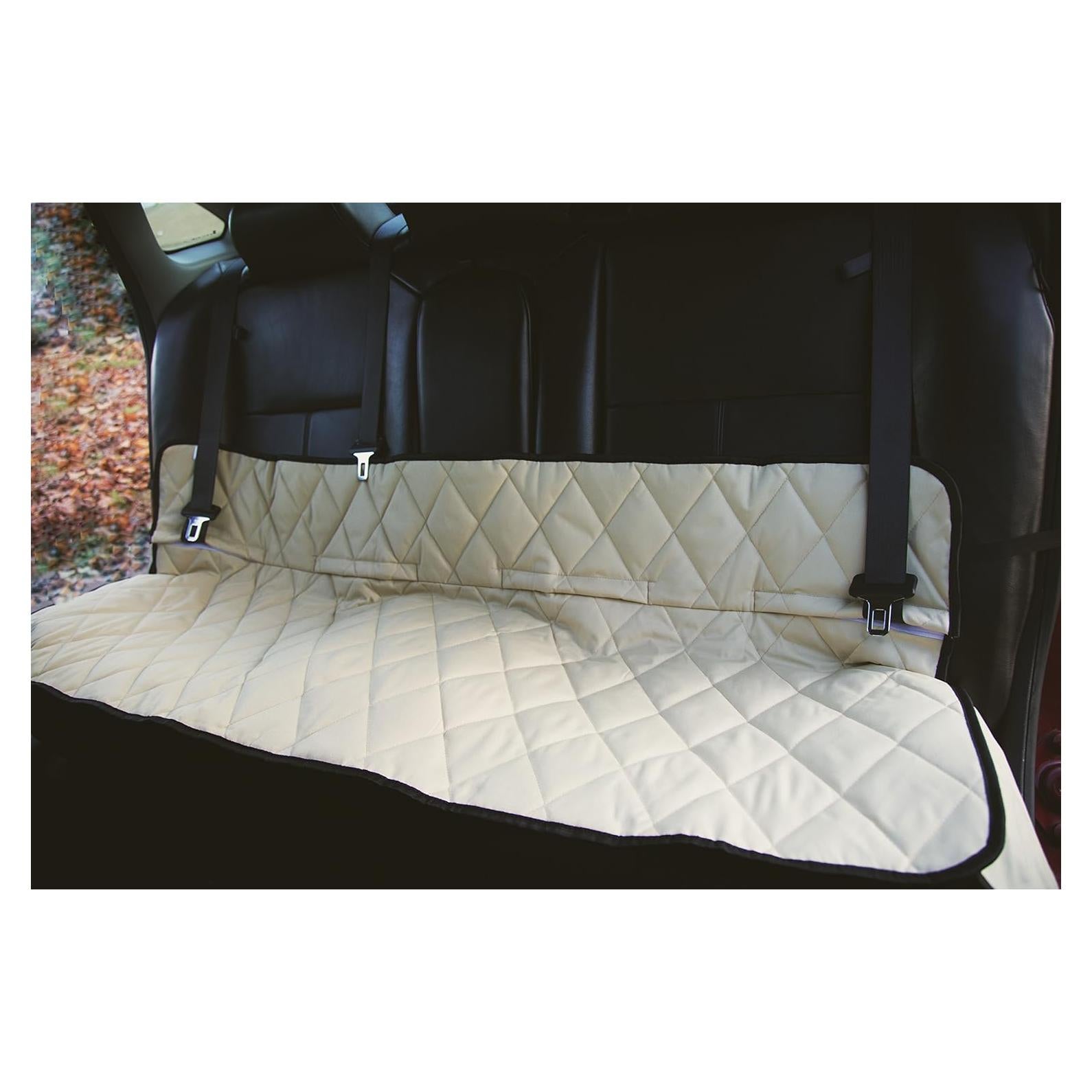 Protector de Asiento de Coche Plush Paws Beige 139.7x66 cm
