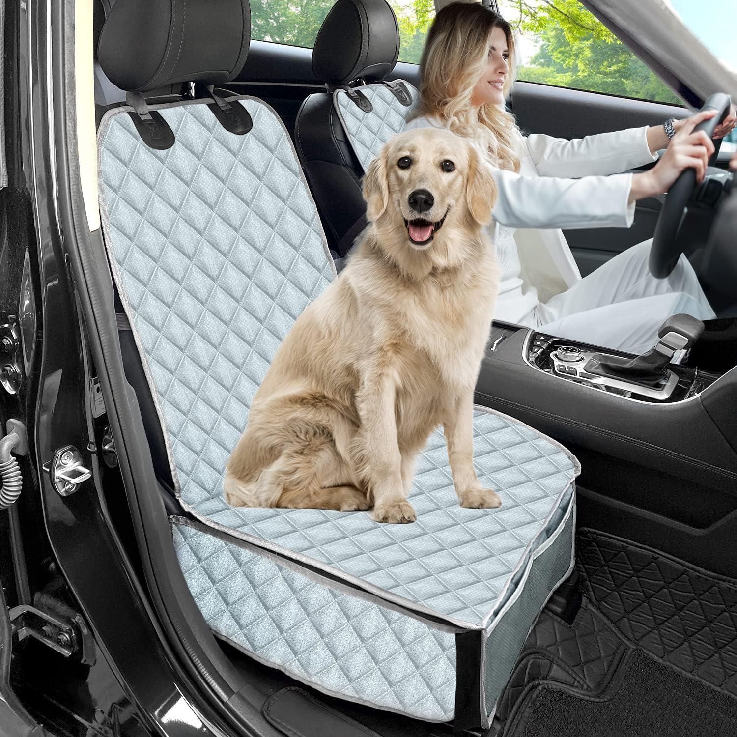 Funda de Asiento para Perro Bark Lover 2 en 1 Impermeable Gris