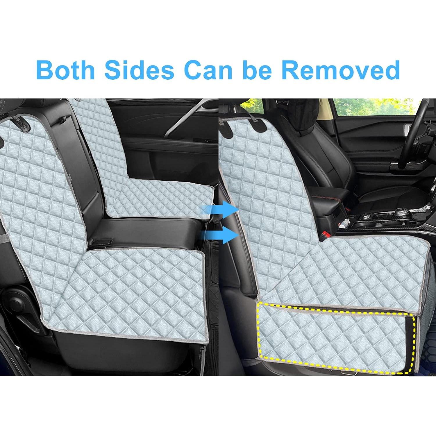 Funda de Asiento para Perro Bark Lover 2 en 1 Impermeable Gris