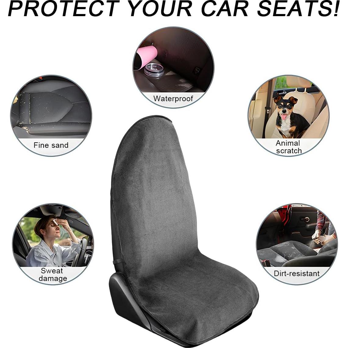 Funda de Asiento de Coche DXNQ Gris Universal Lavable