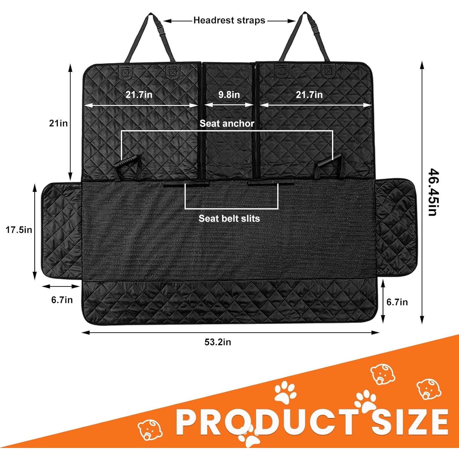 Funda de Asiento para Perros Yourkar, Impermeable y Universal