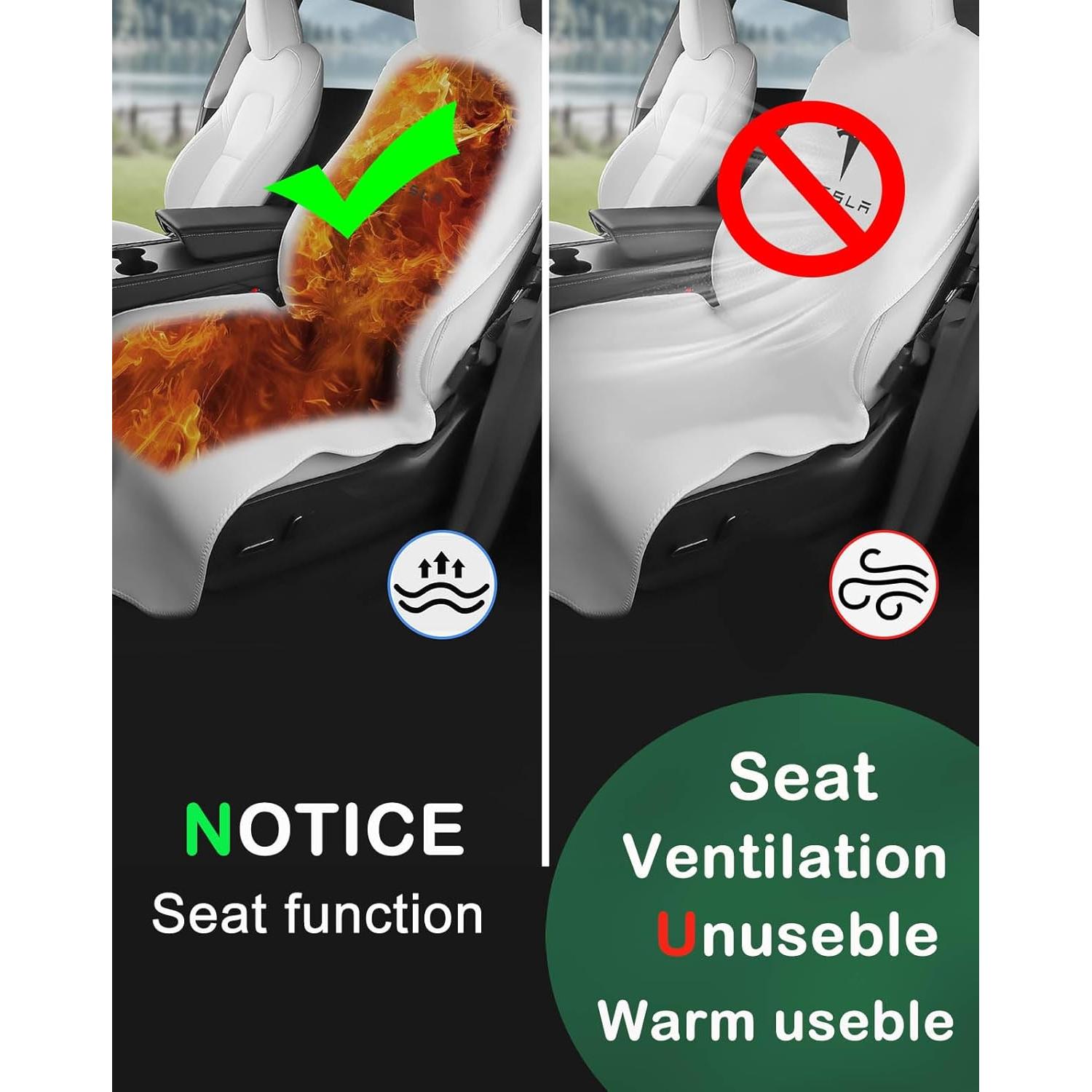 Funda de Asiento Impermeable EVMODS para Tesla Model Y/3/S/X