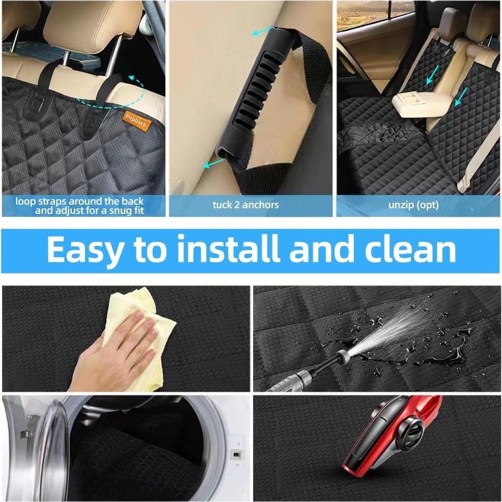 Funda de Asiento para Perros Popbark - Impermeable y Antideslizante