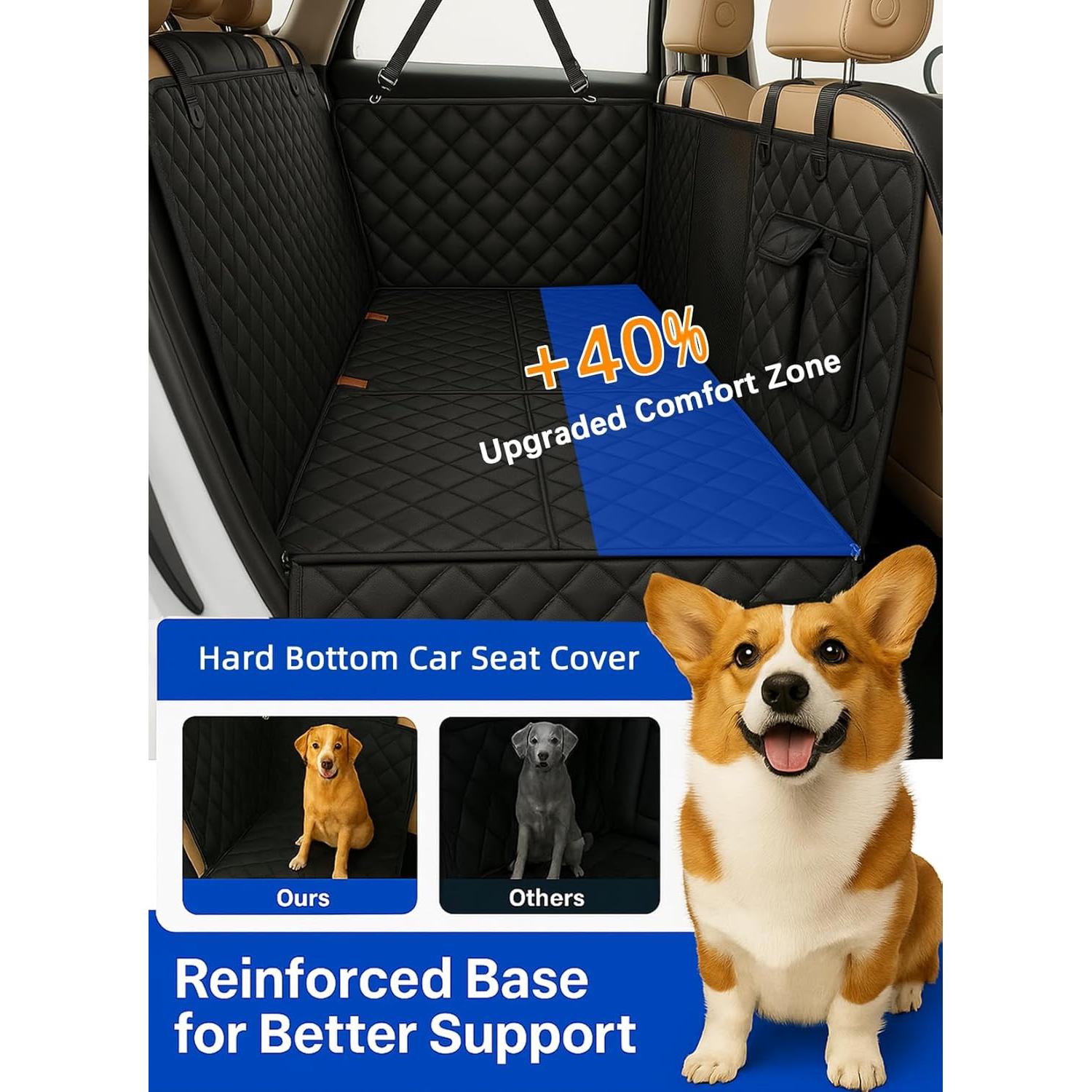 Funda de Asiento para Perros Fidozen SC9V1 Negro Impermeable