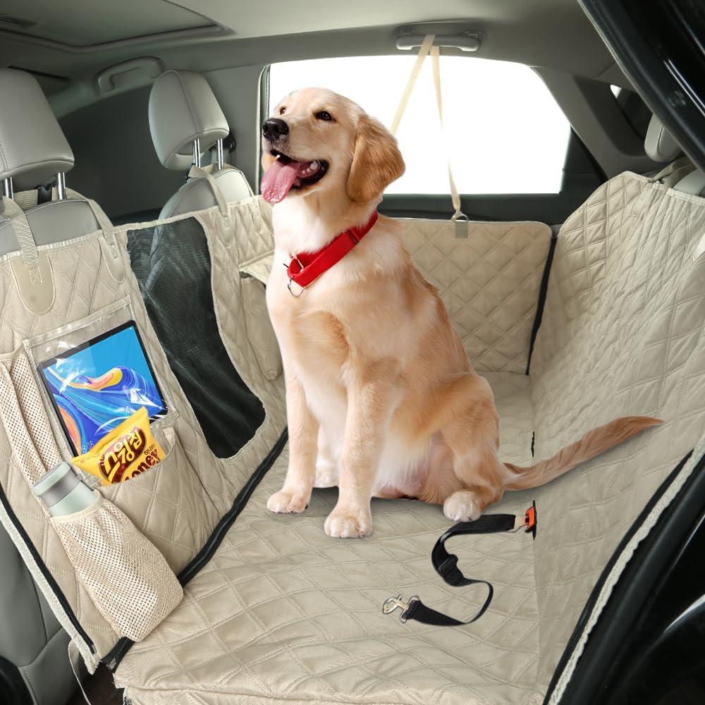 Funda de Asiento para Perros Bark Lover 5 en 1 Beige 132x147cm