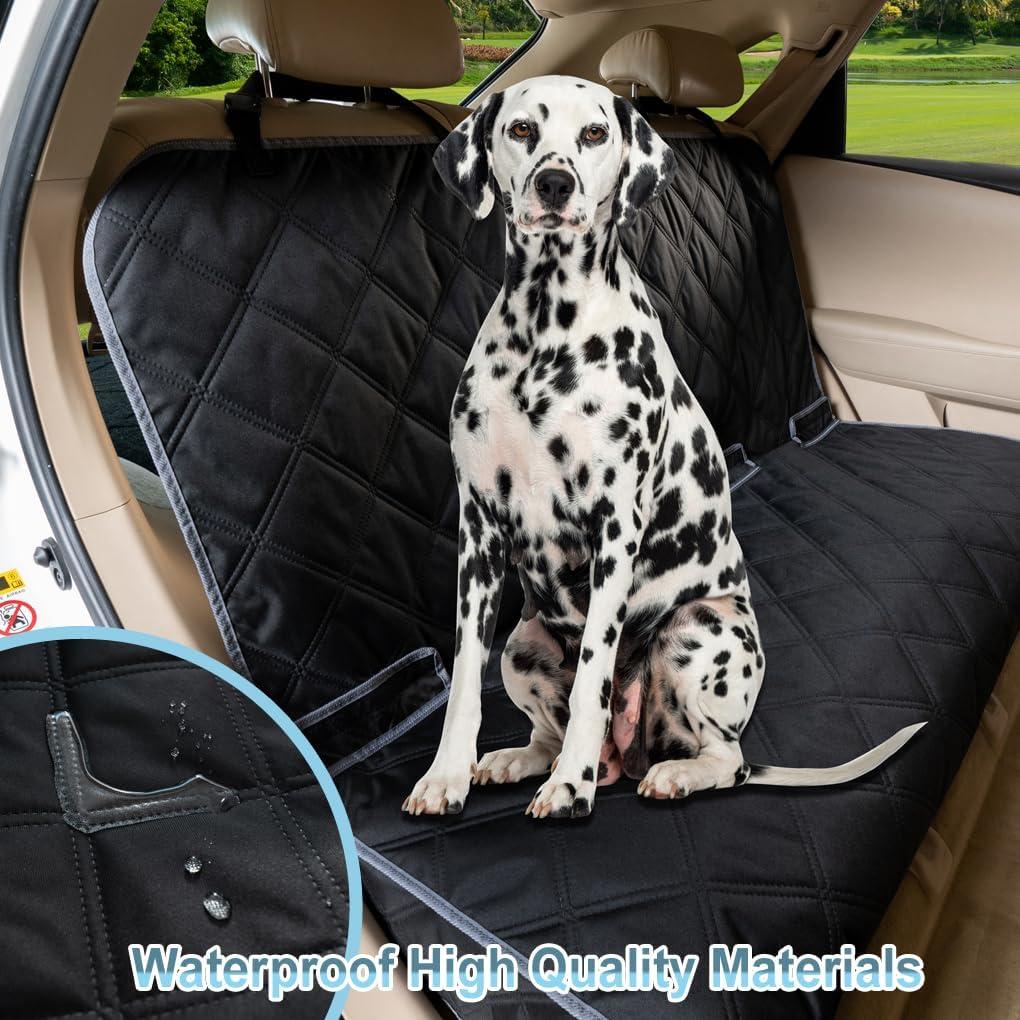 Funda de Asiento de Coche ZQ para Perros Impermeable Negro