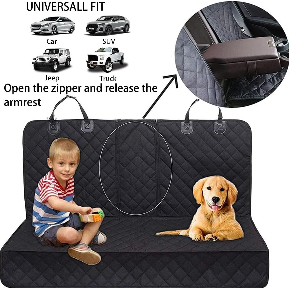 Funda de Asiento para Perros BESULEN Impermeable Universal Negro