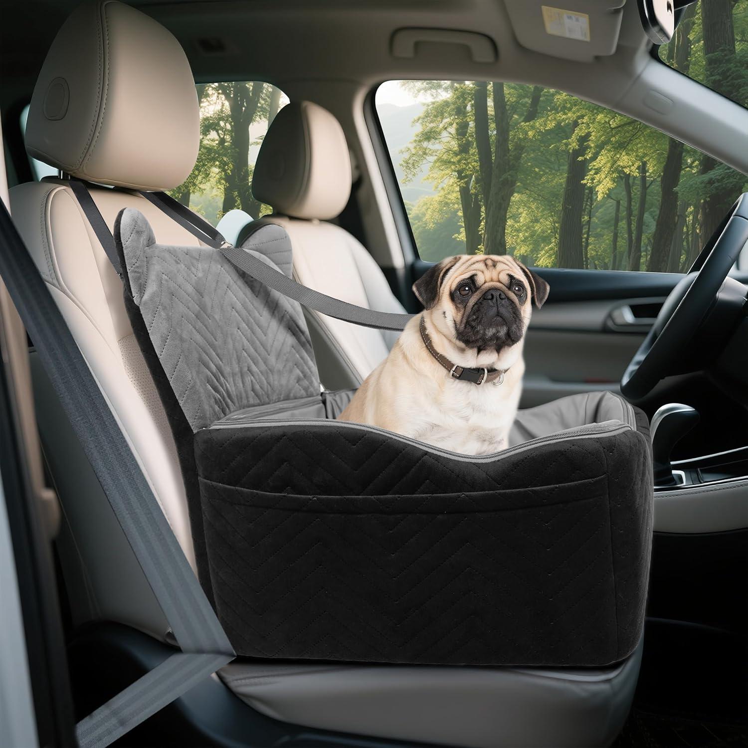Asiento de Coche Elevador para Perros Anywish Gris 48x48 cm