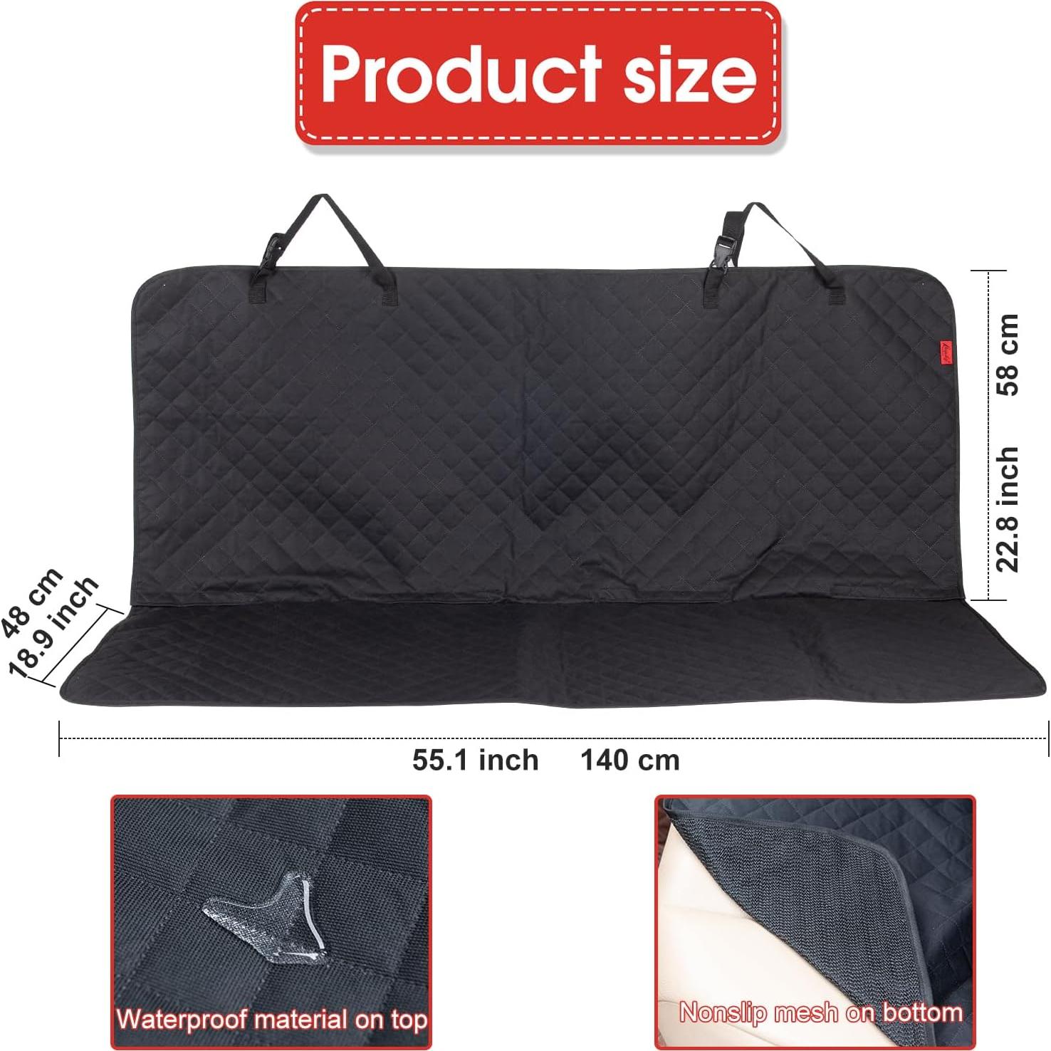 Funda de Asiento de Coche Impermeable Kaiphy 140x106 cm