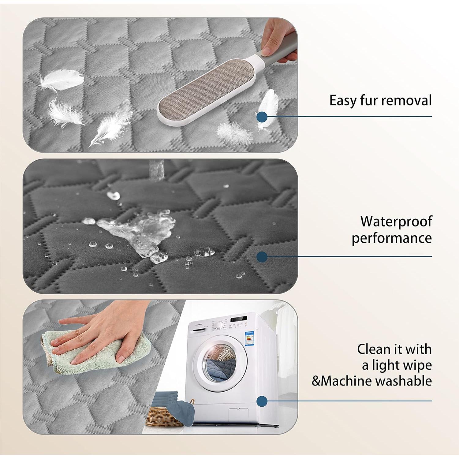 Manta Impermeable para Mascotas gogobunny 76x178 cm Gris