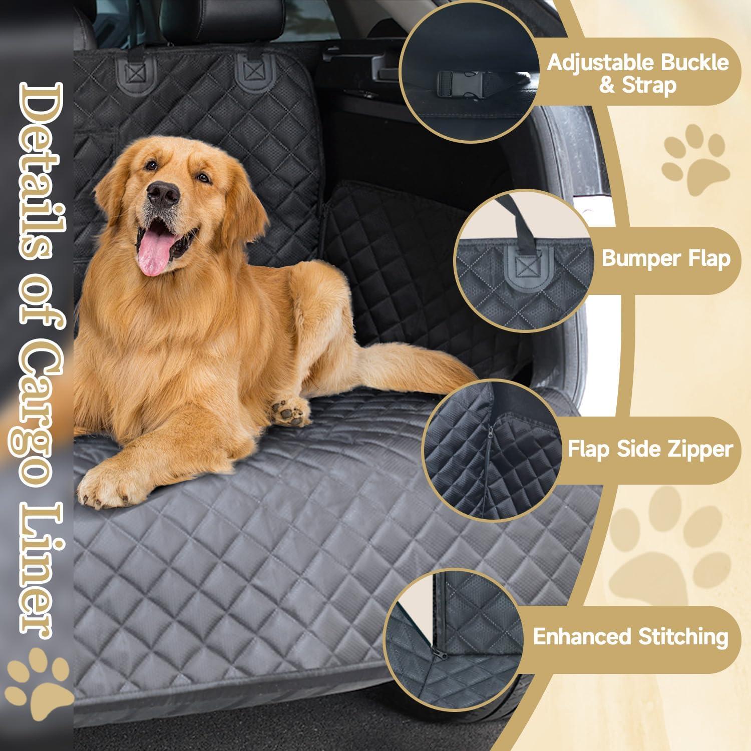 Cubierta de Carga para SUV para Perros NYLSYT Negra 177.8x101.6 cm