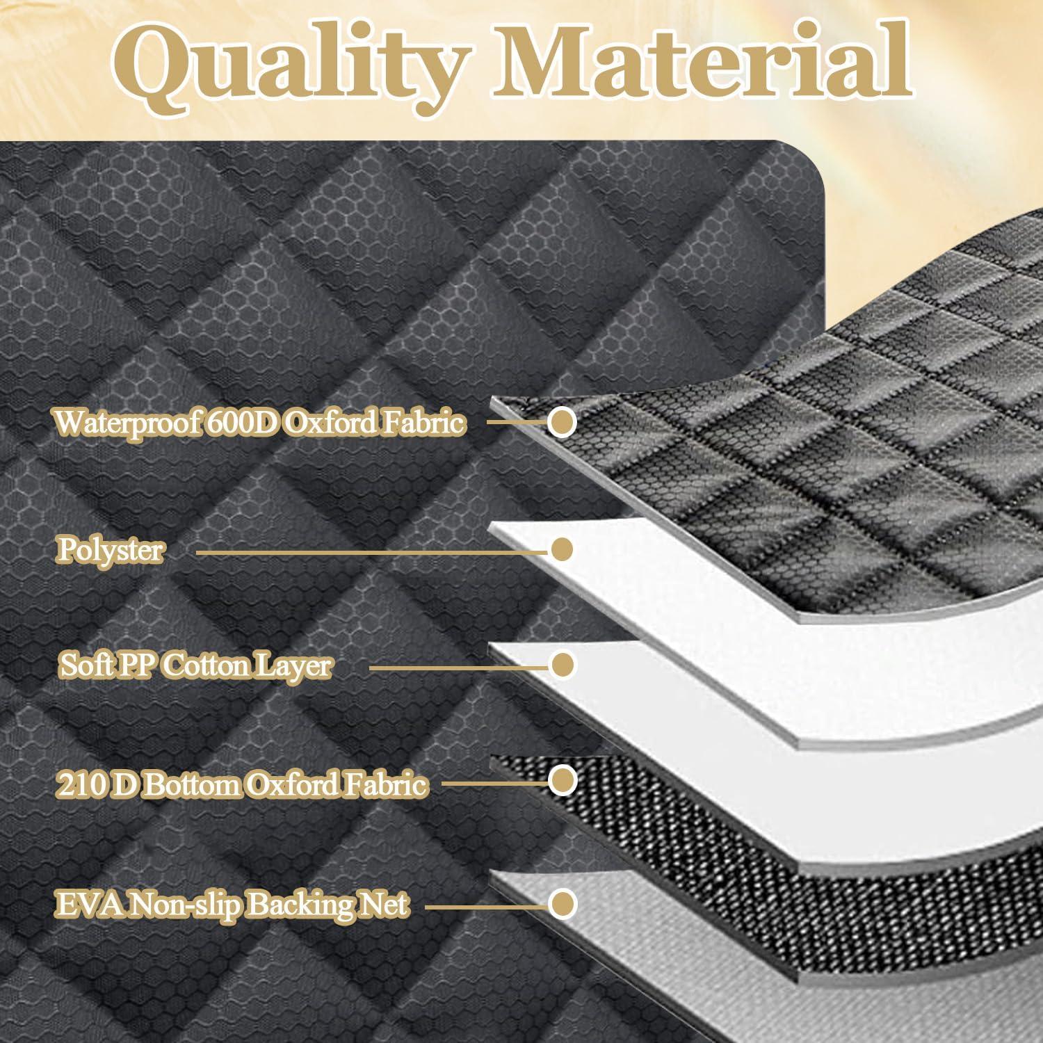 Cubierta de Carga para SUV para Perros NYLSYT Negra 177.8x101.6 cm