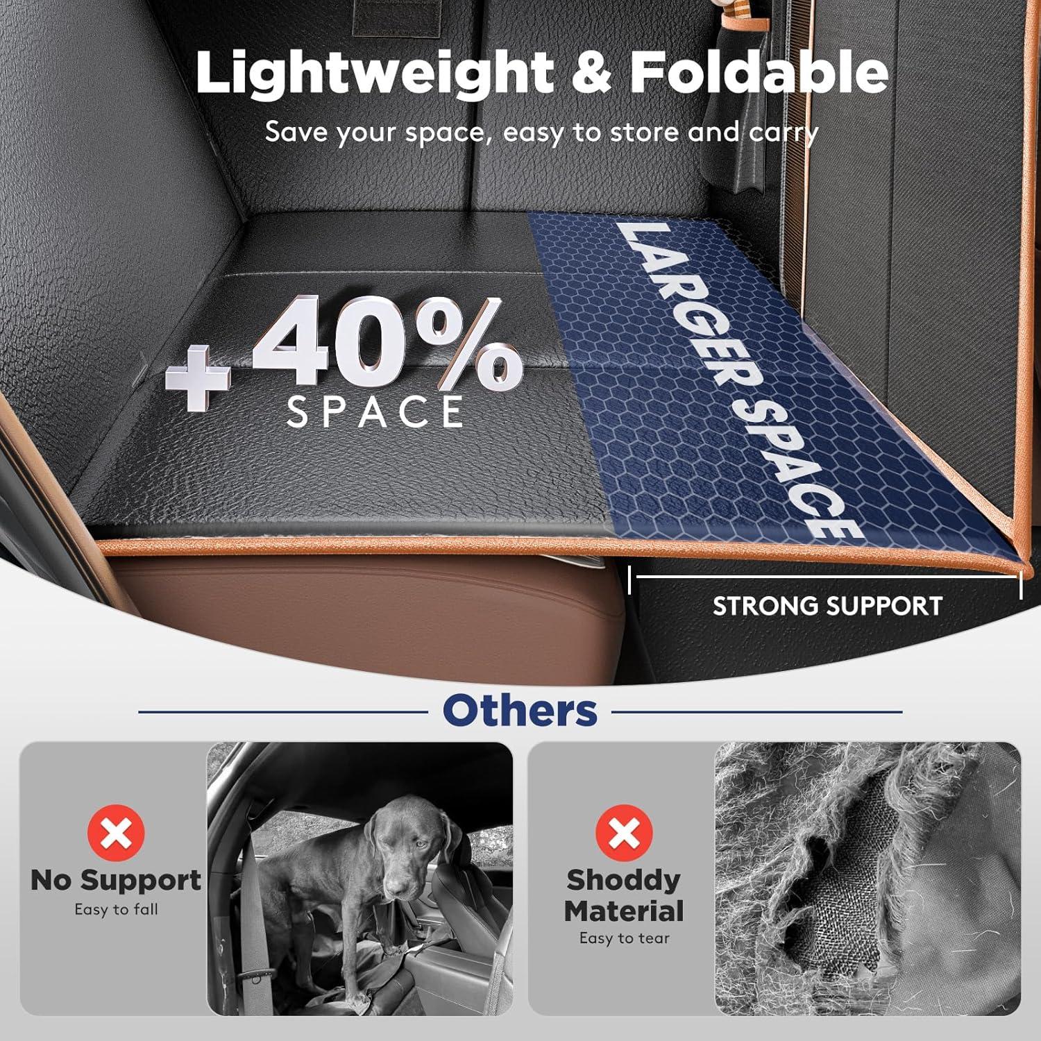 FURTIME Funda de Asiento para Perros Negro Ajuste Universal