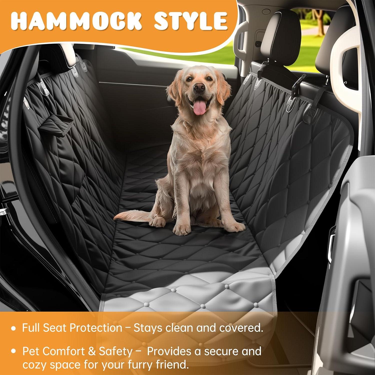 Funda de Asiento para Perros Novotopia Negra 137x150 cm Impermeable